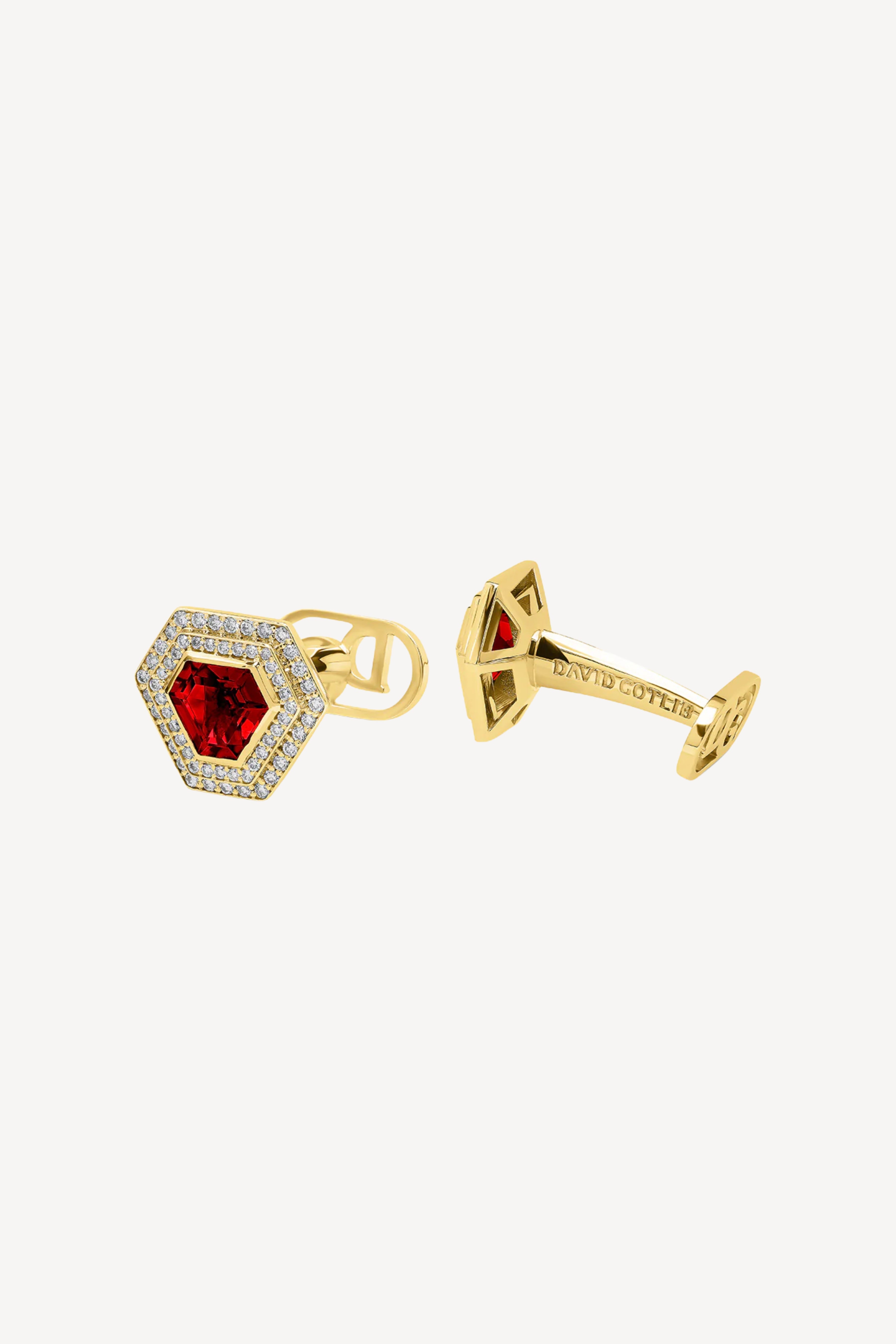 Yellow Gold Chameleons Cufflinks
