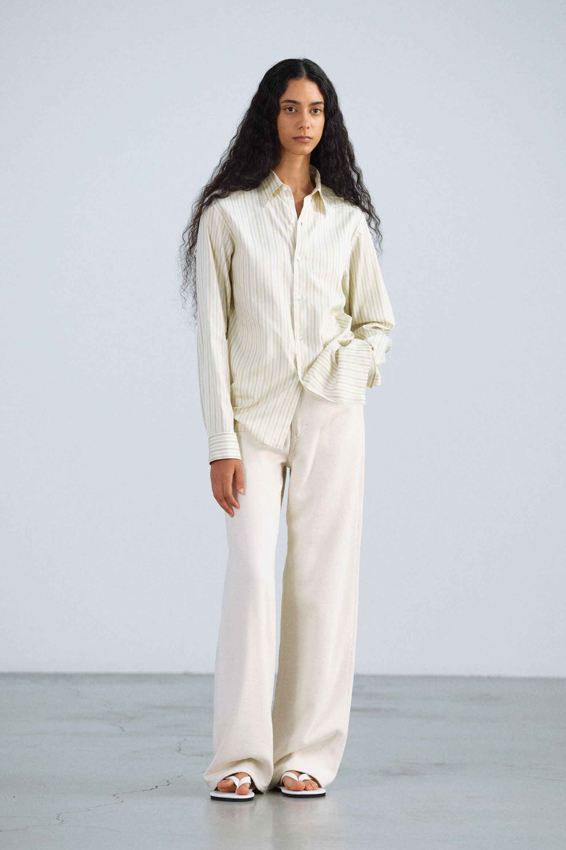 Silk Stripe Double Cuff Shirt
