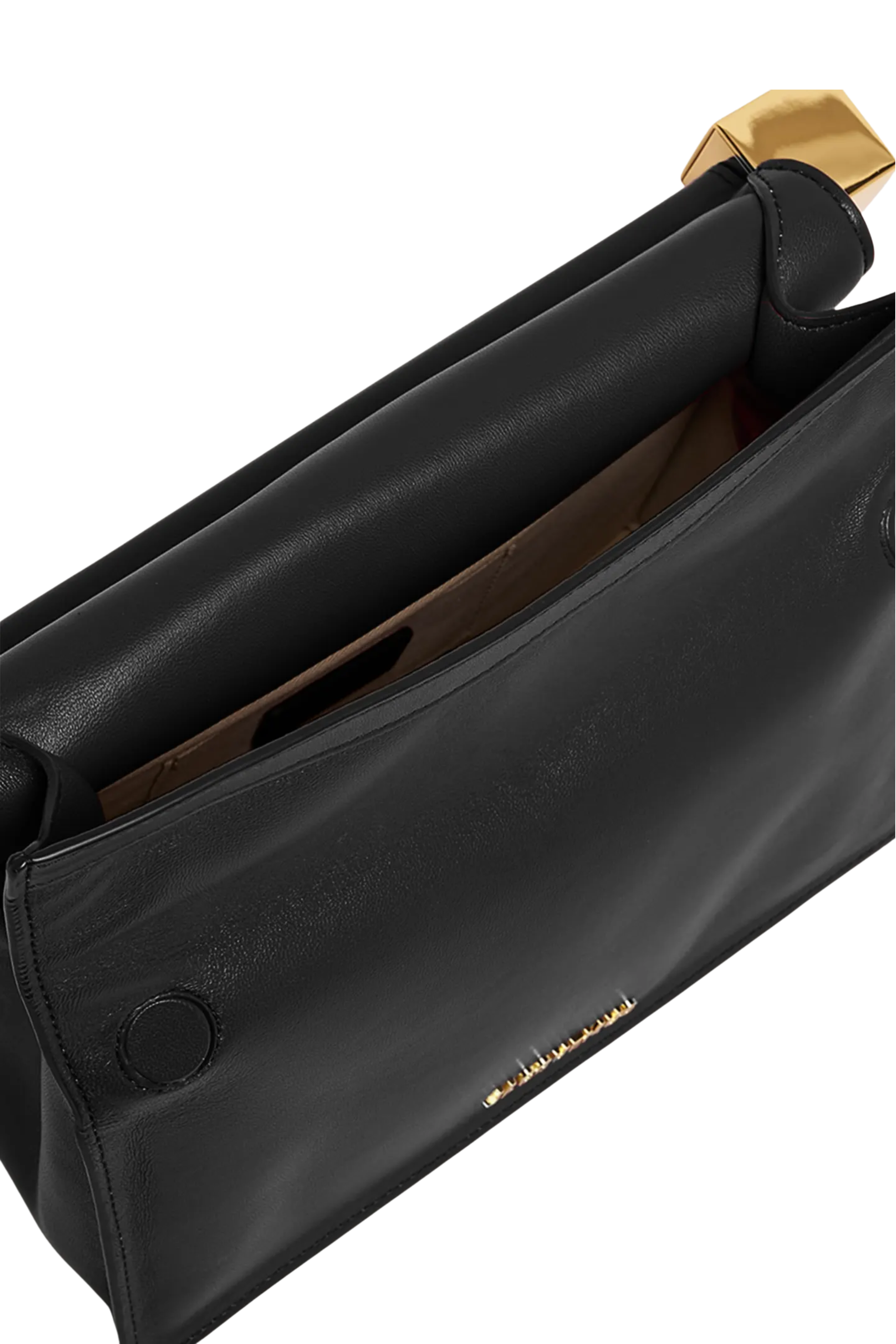 La Pochette Rond Carré Leather Clutch