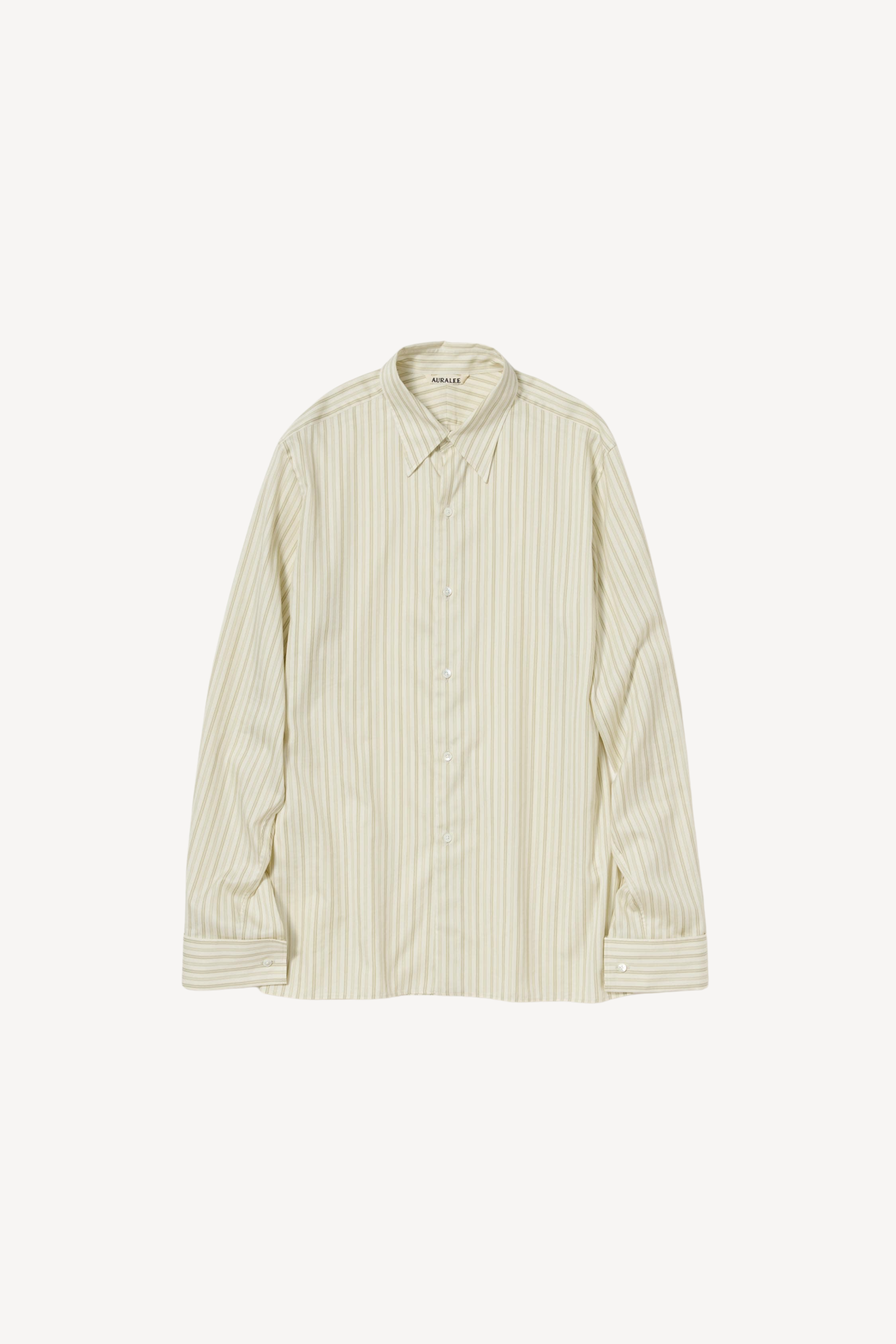 Silk Stripe Double Cuff Shirt
