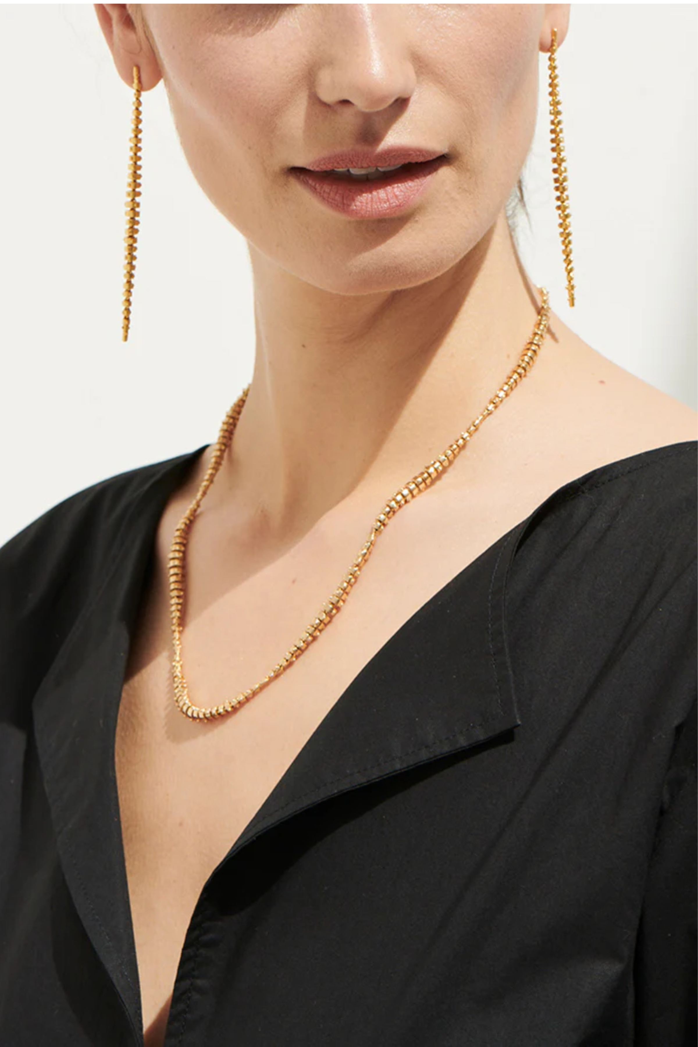 Jali Breeze Flexible Ear Pendants - Long (6,5 cm) - Shiny