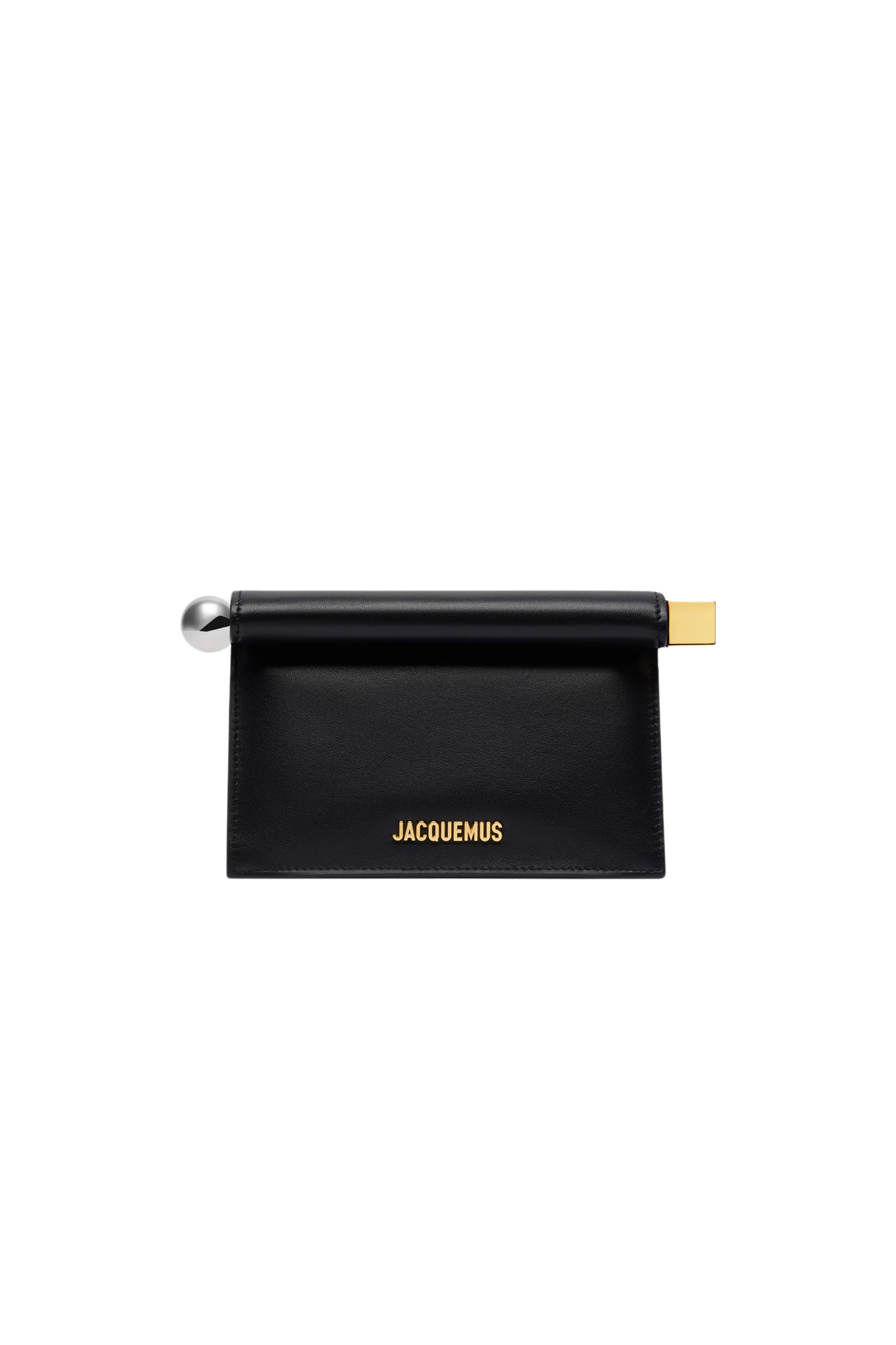 La Petite Pochette Rond Carré Leather Clutch