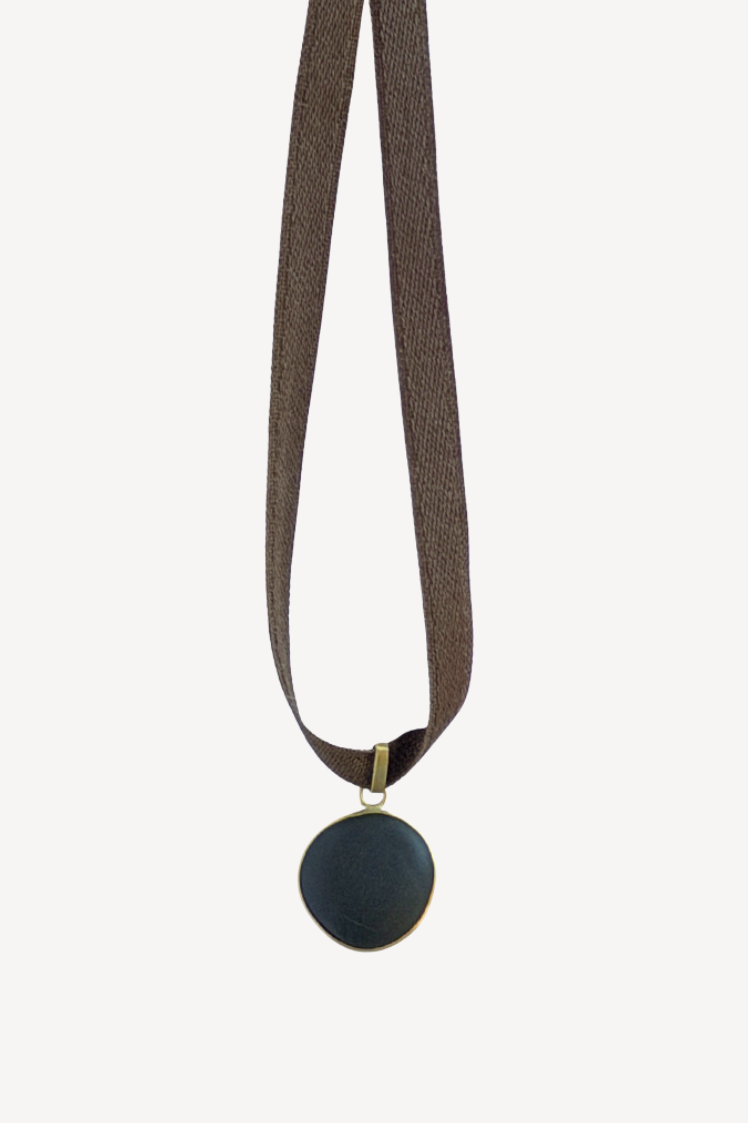 Black Moon Stone Pendant