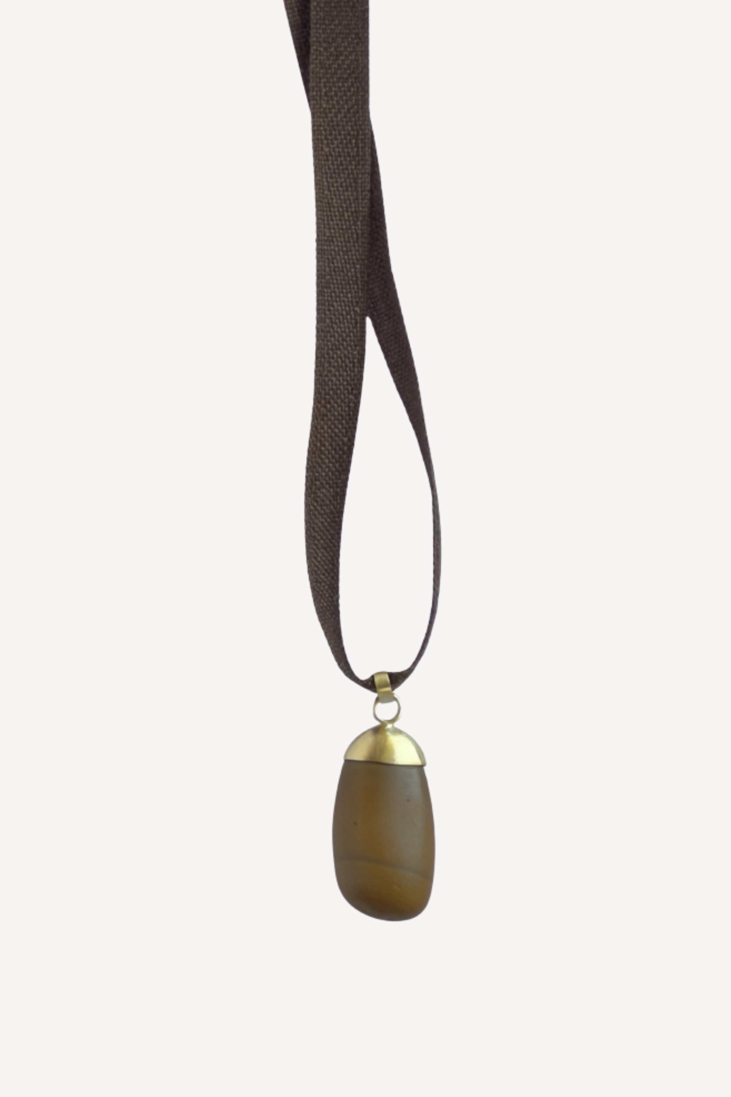Caramel Drop Stone Pendant