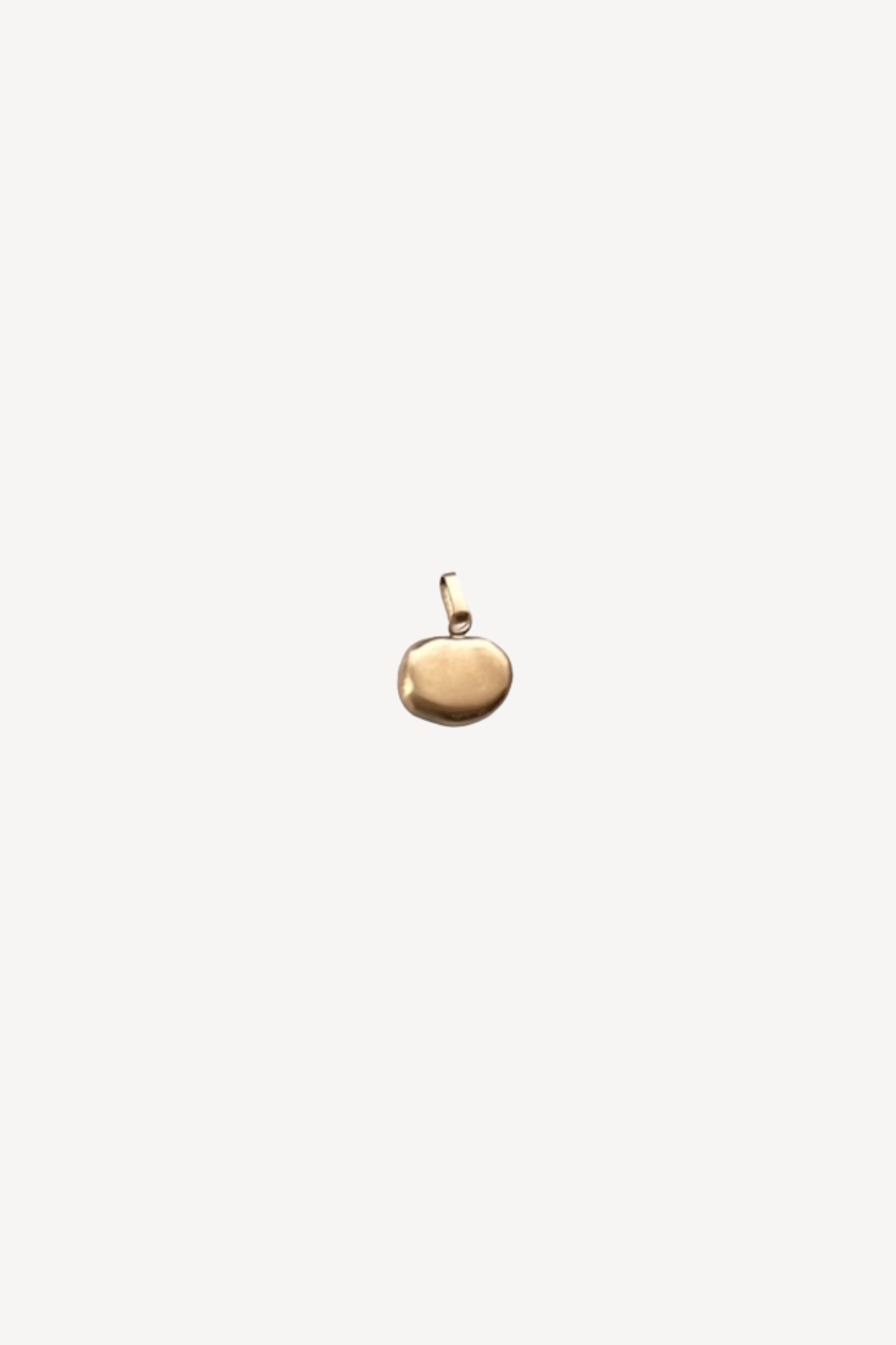 Toffee Bean Stone Pendant