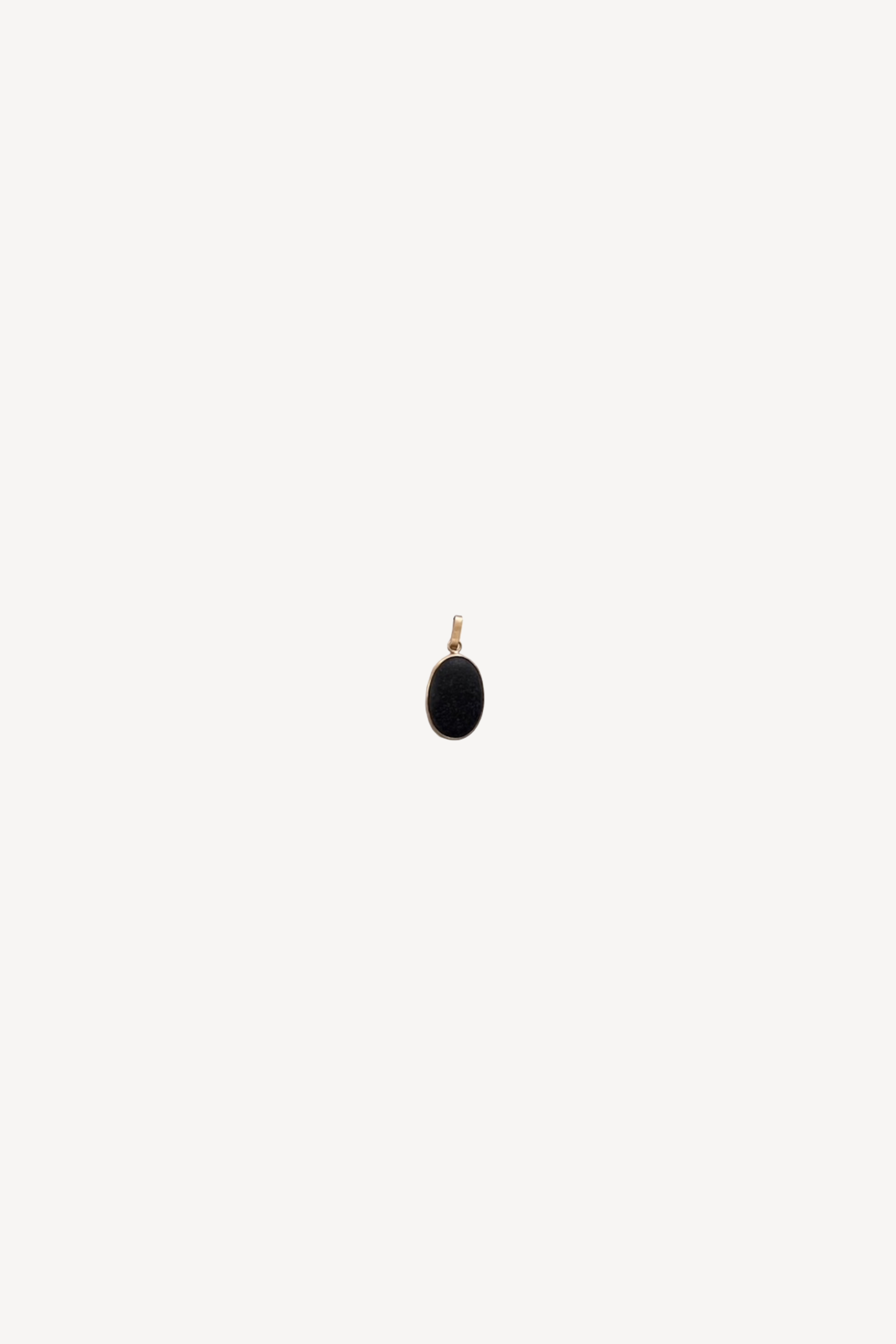 Coffee Bean Stone Pendant