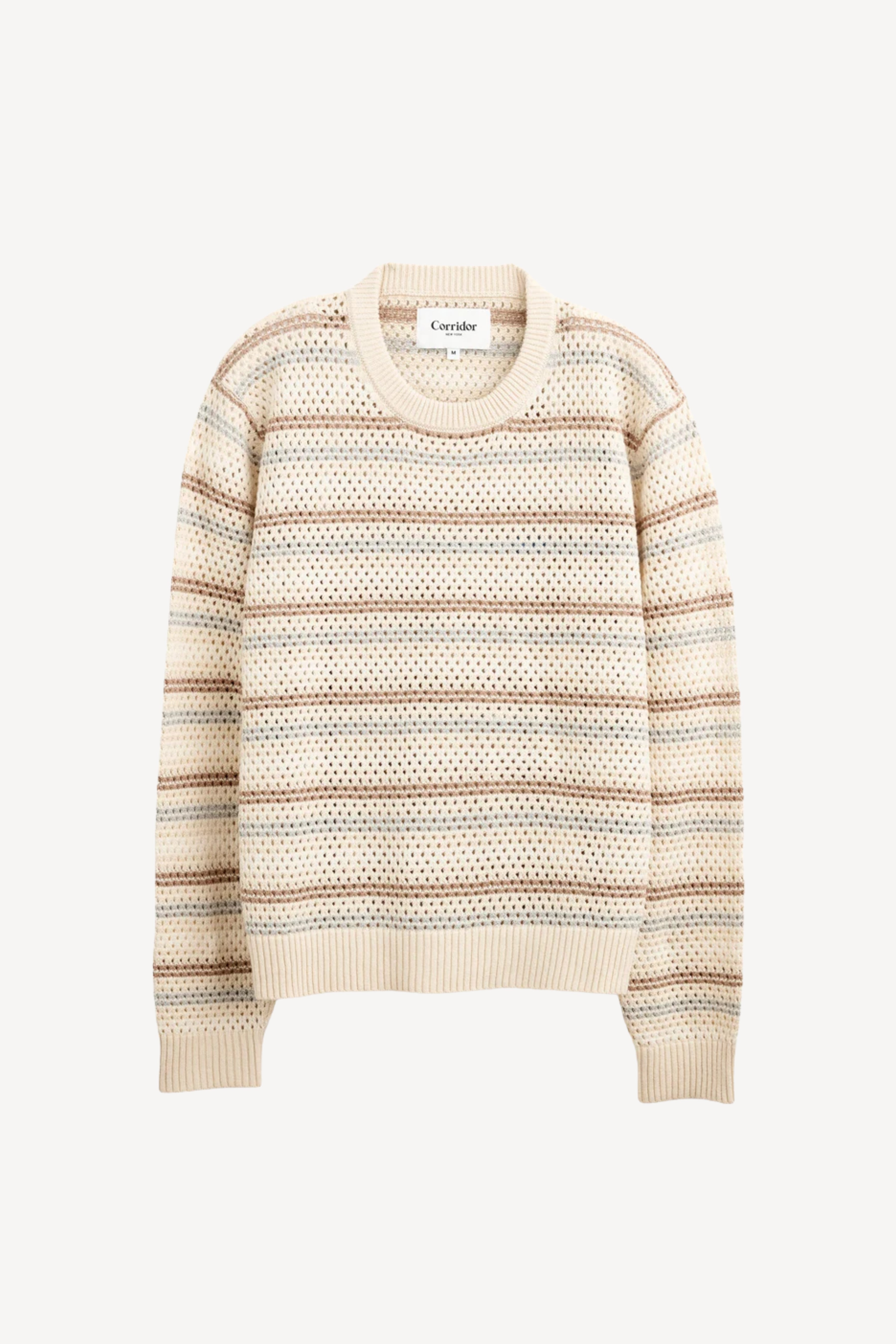 Linen Stripe Crew