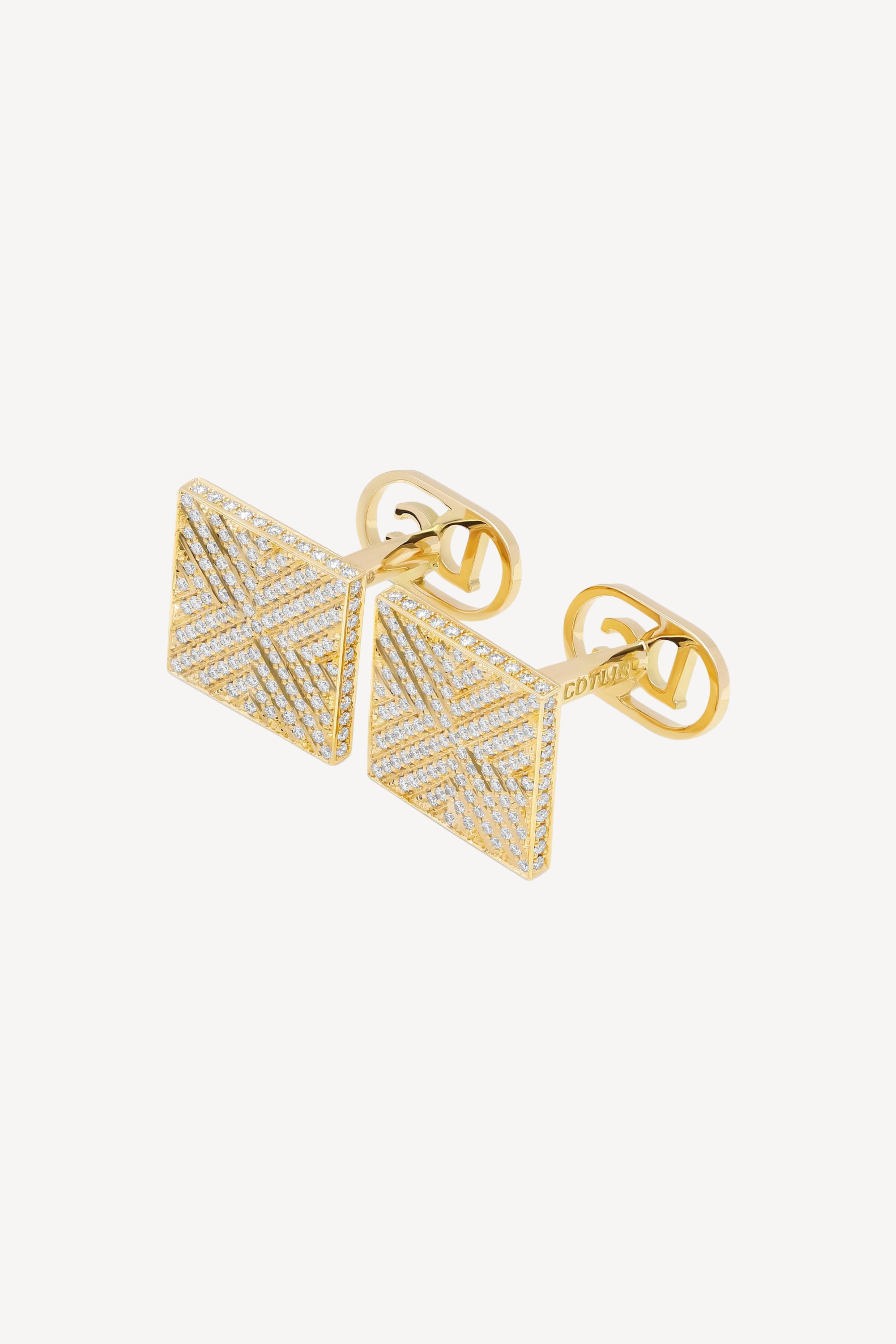 Mosaic Yellow Cufflinks