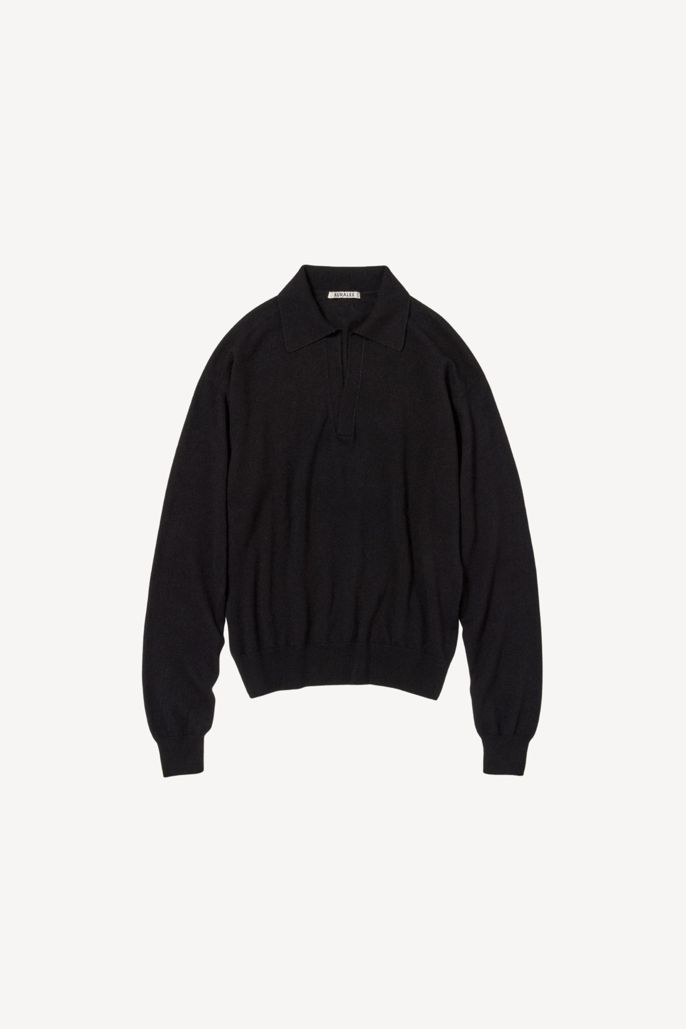 Cashmere Silk Knit L/S Polo