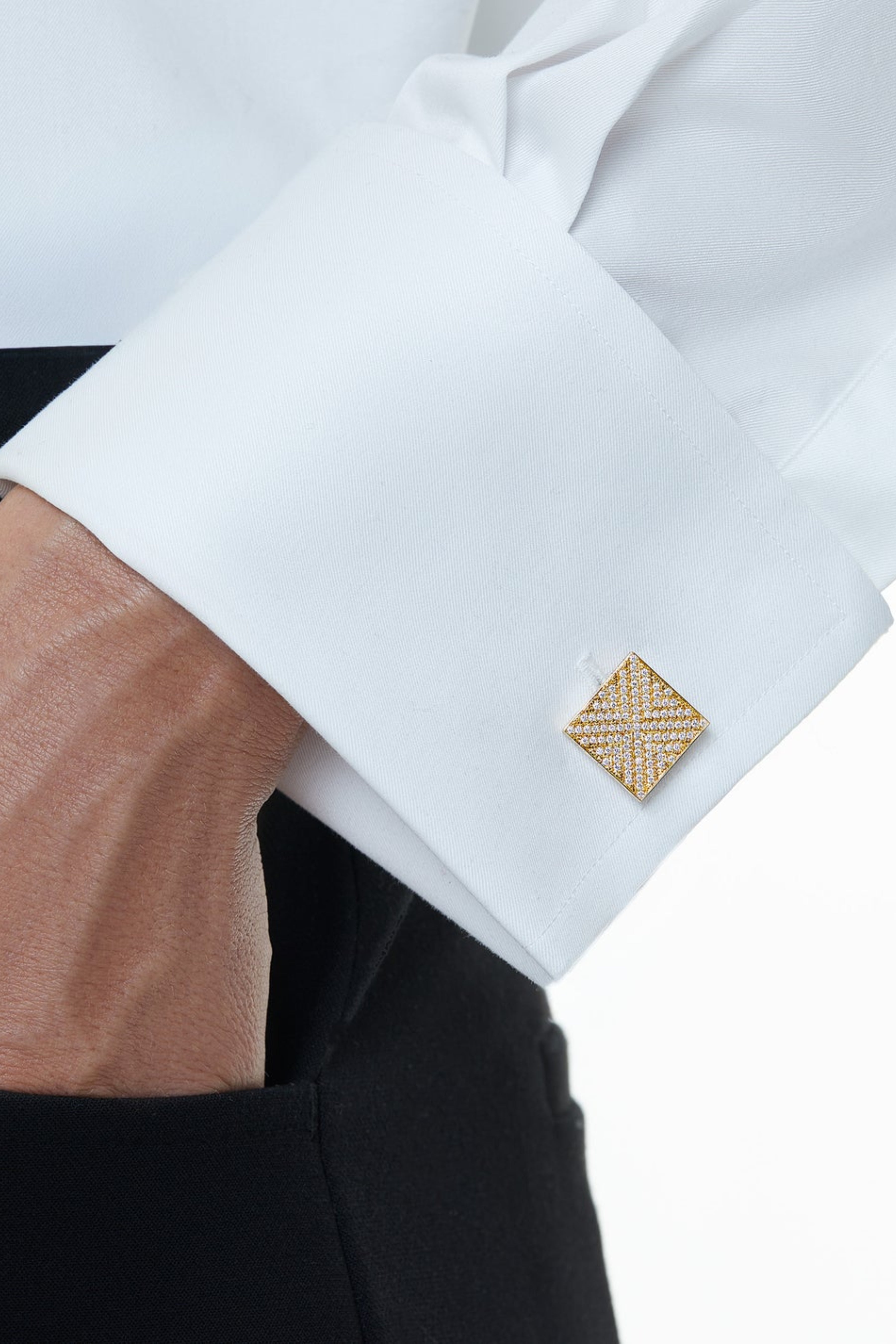 Mosaic Yellow Cufflinks