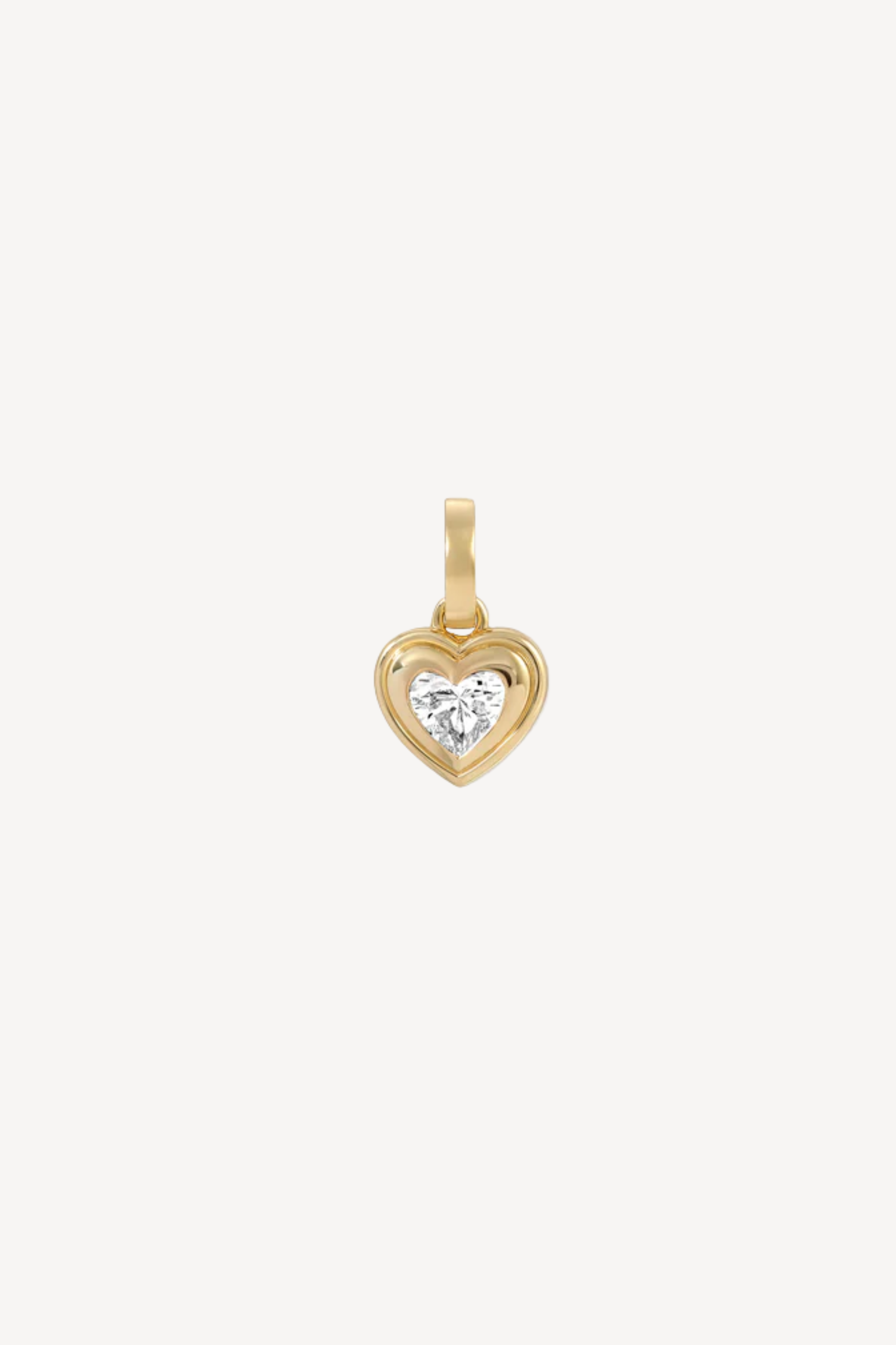 Groovy Lab Grown Diamond Heart Hinged Charm
