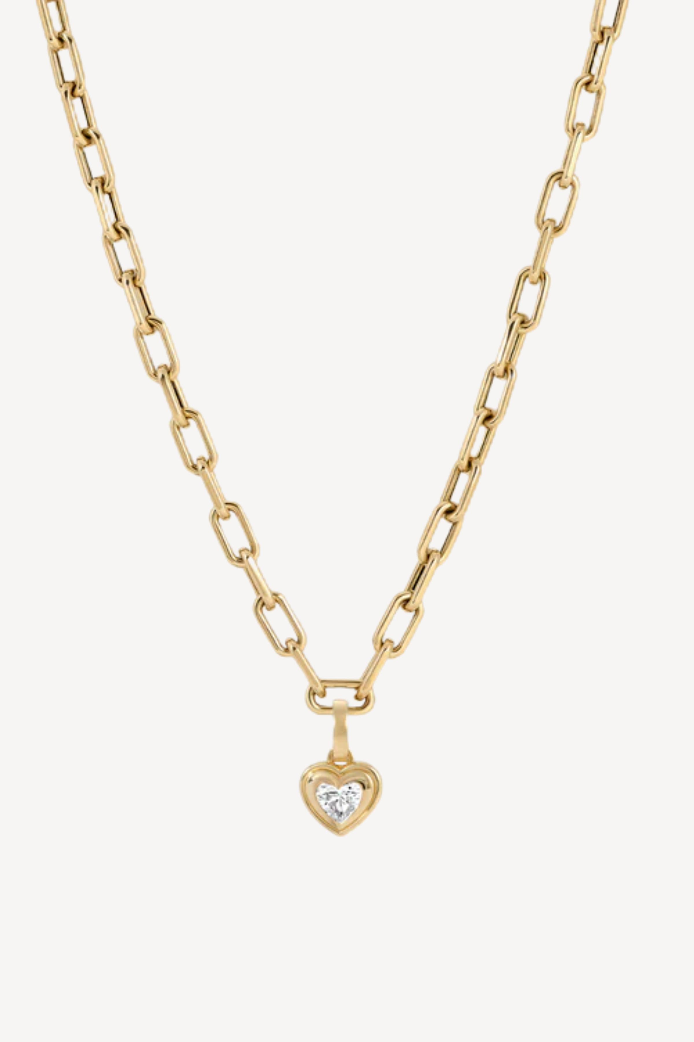 Groovy Lab Grown Diamond Heart Hinged Charm