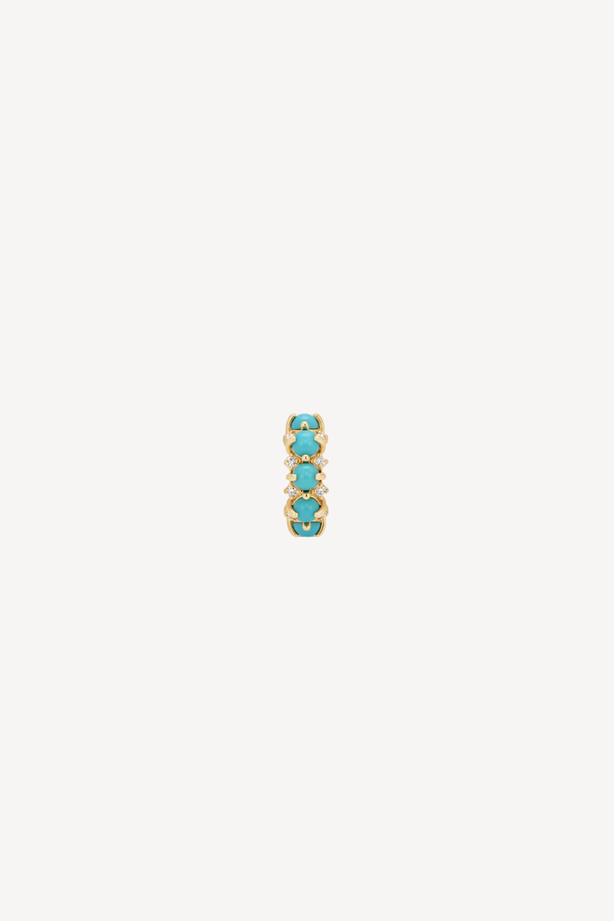 Turquoise + Diamond Round Big Bead