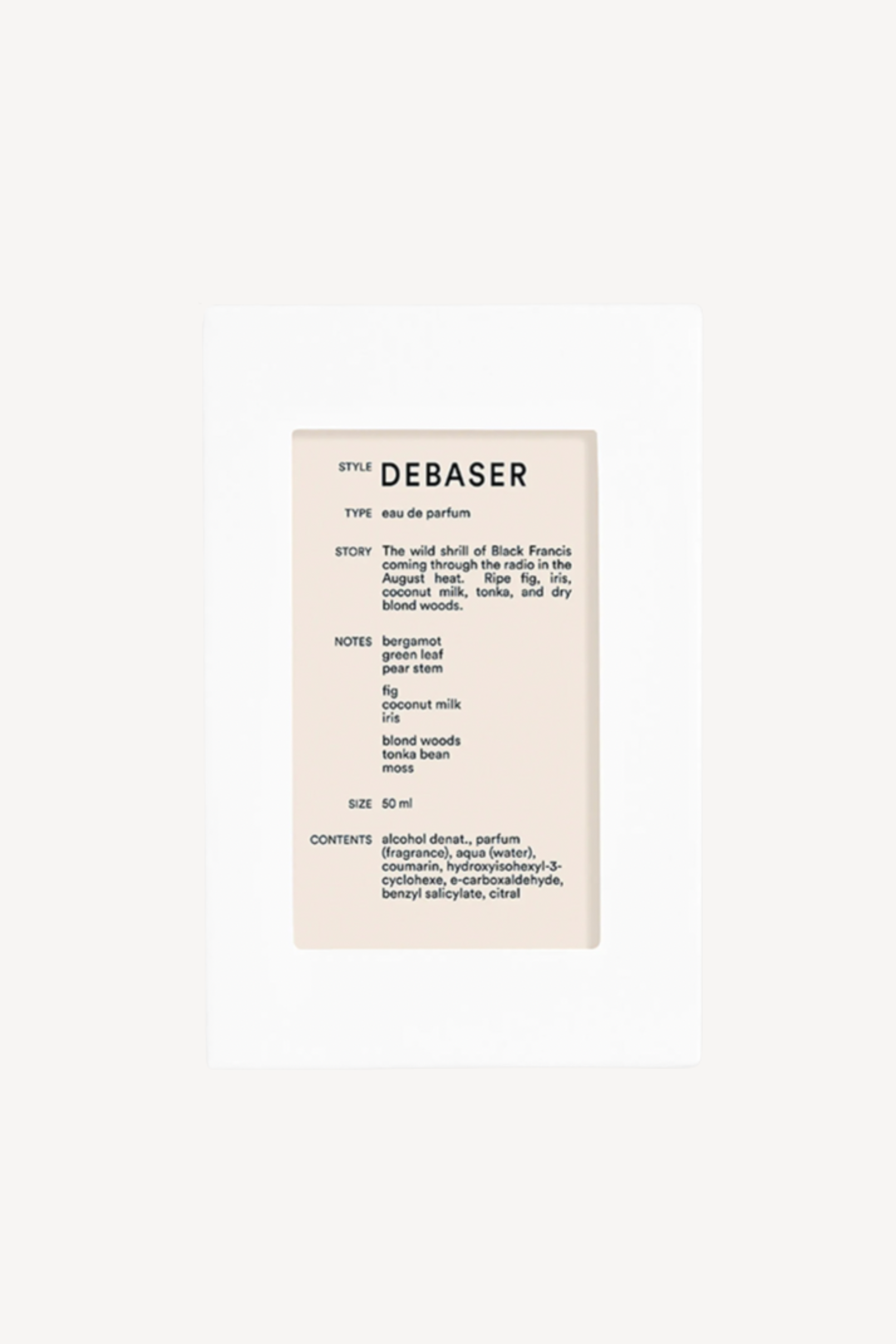 Debaser Eau de Parfum