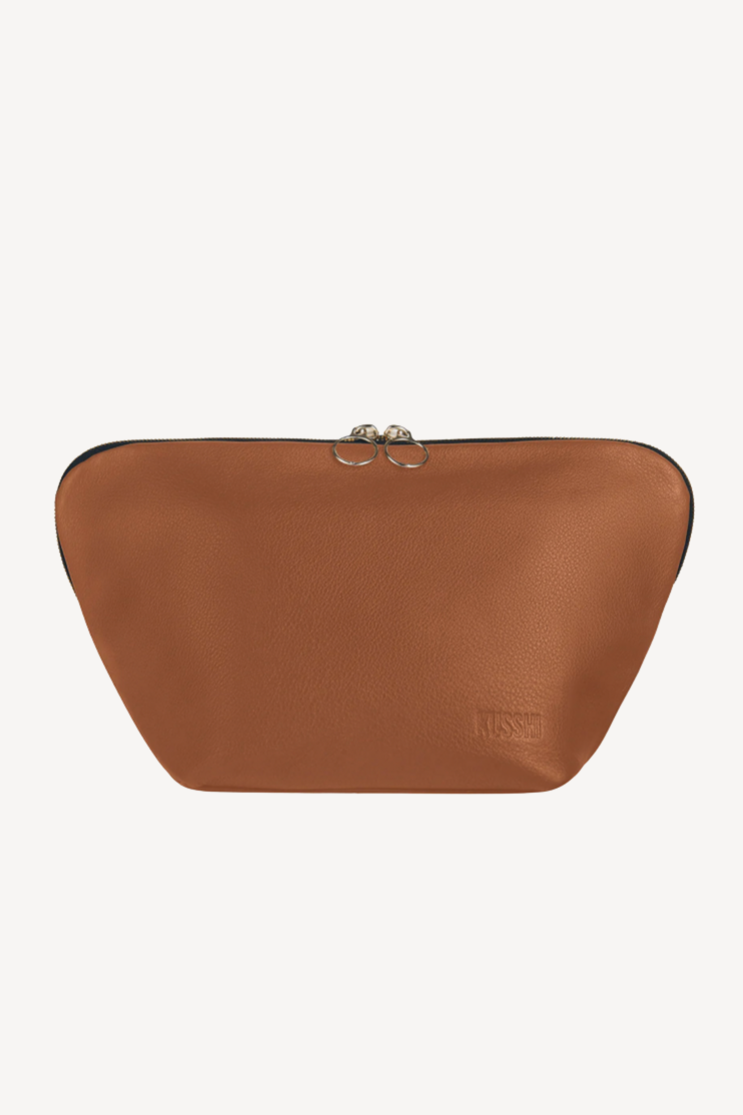 Camel & Red Vacationer Makeup Bag
