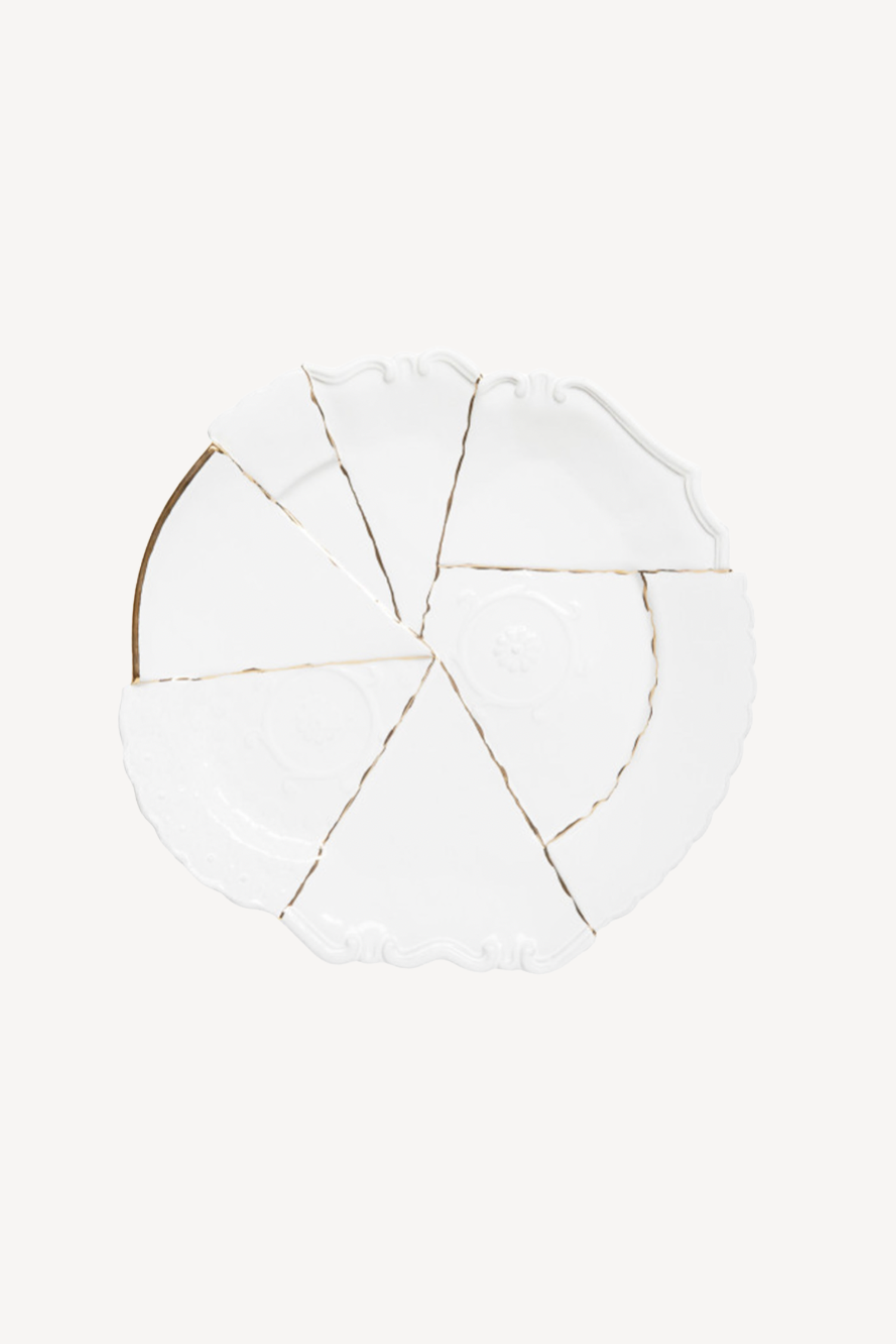 Round Sacai Patchwork Platter - Kintsugi