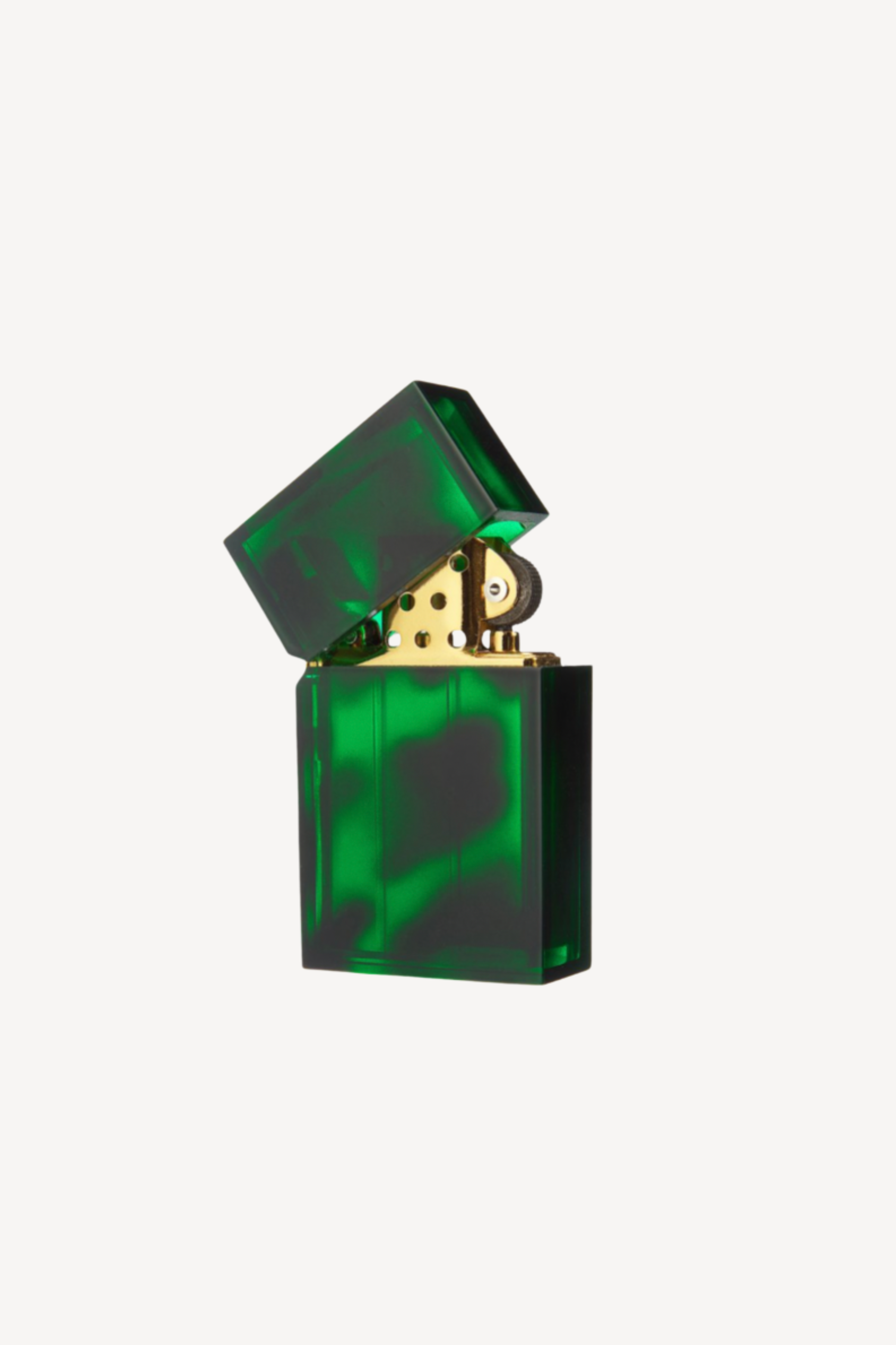 Green Hard Edge Marble Petrol Lighter