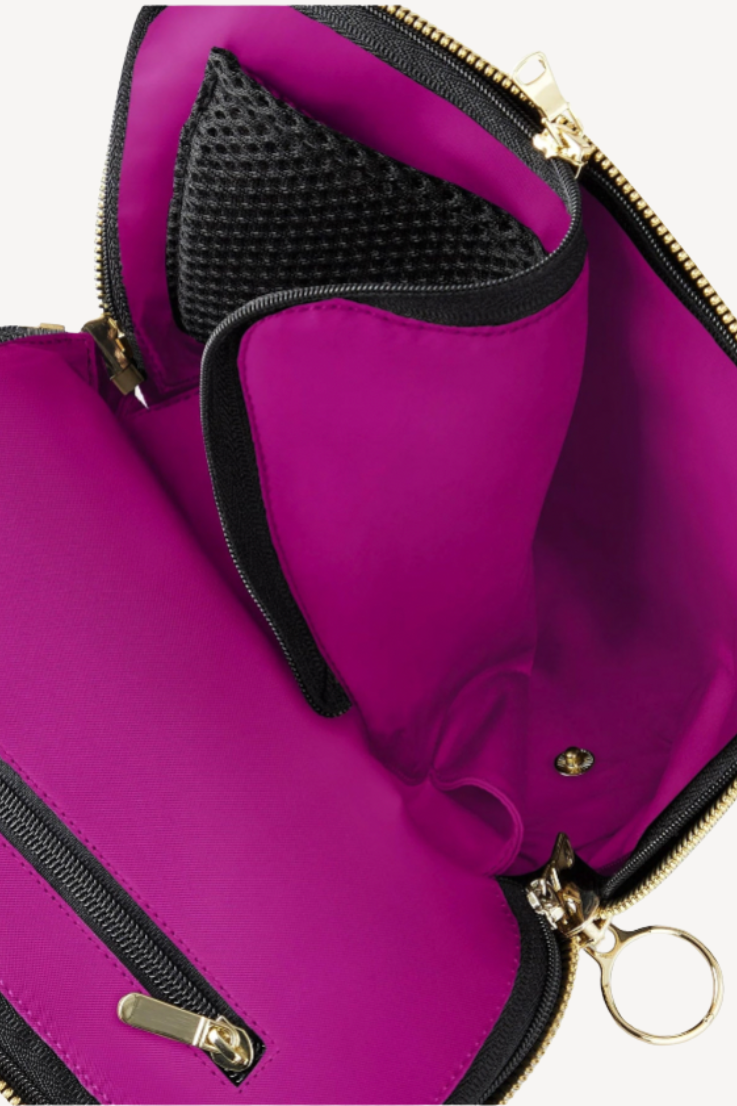 Black & Pink Everyday Makeup Bag