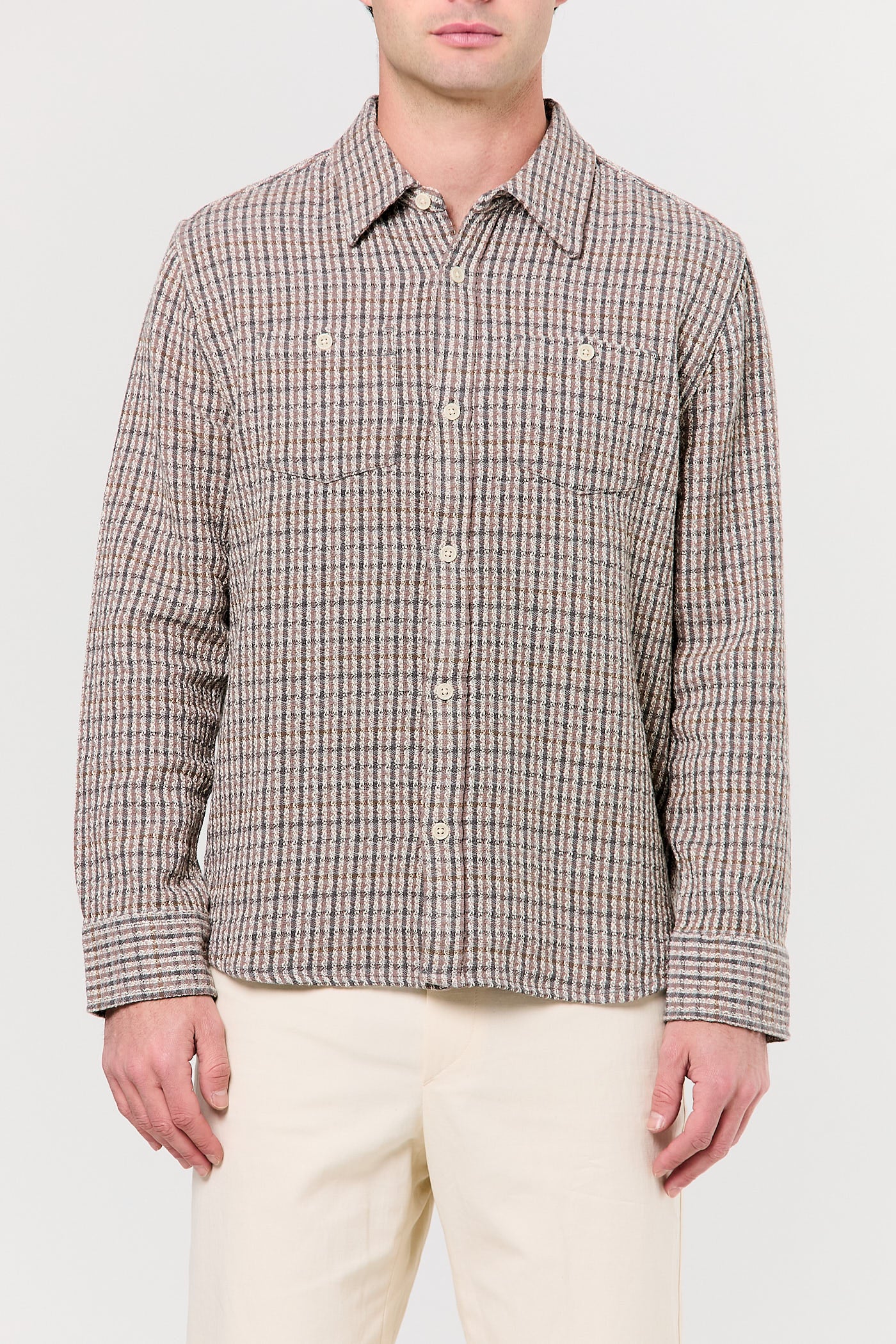 Reversed Tweed Long Sleeve