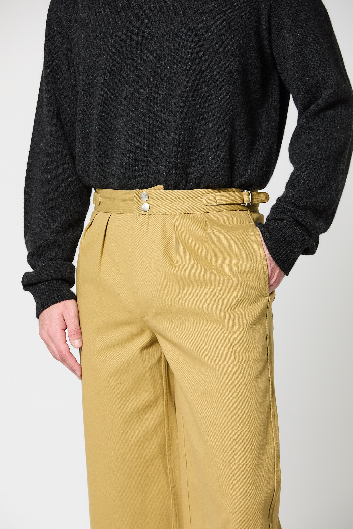 Wide Leg Snap Trousers