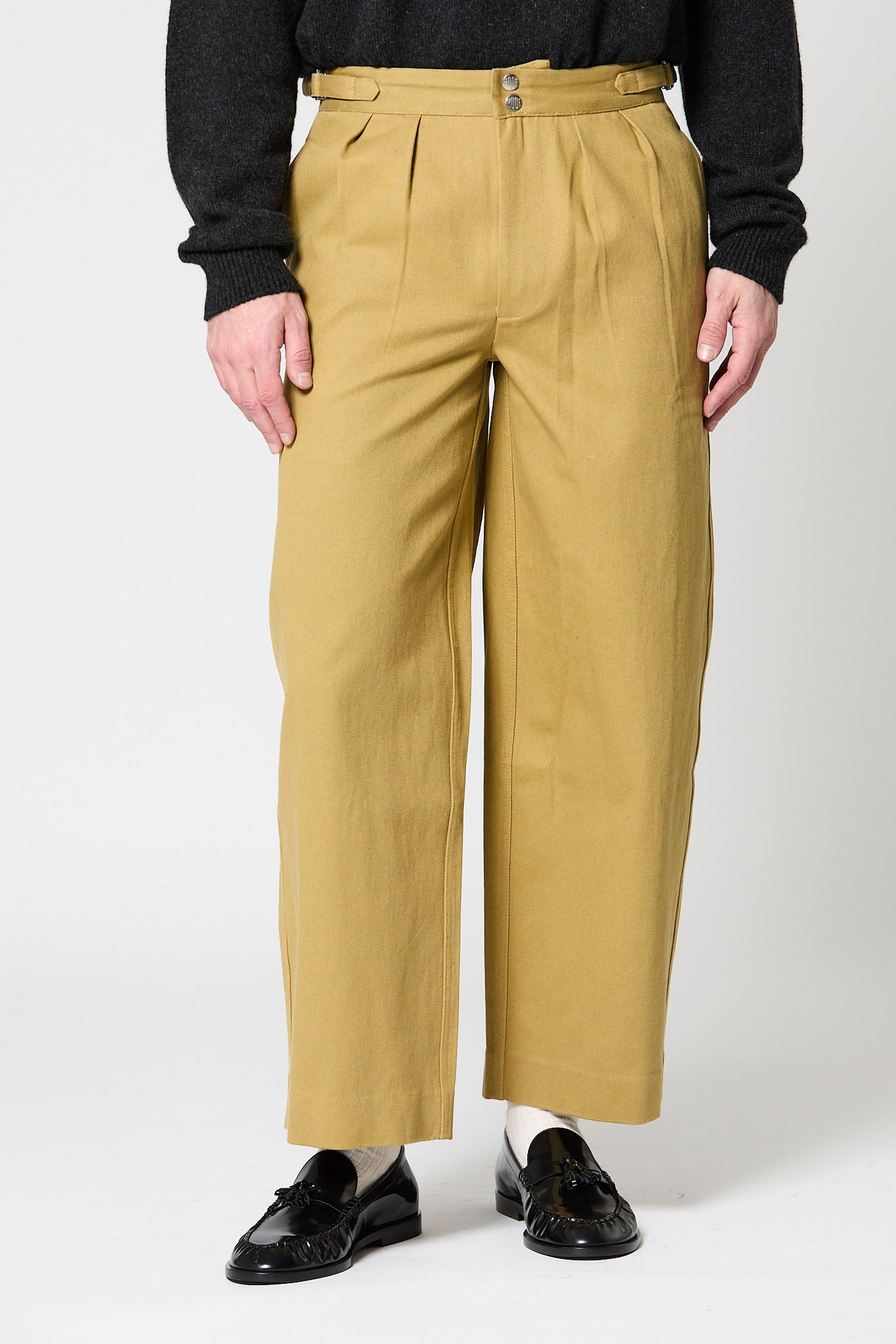 Wide Leg Snap Trousers