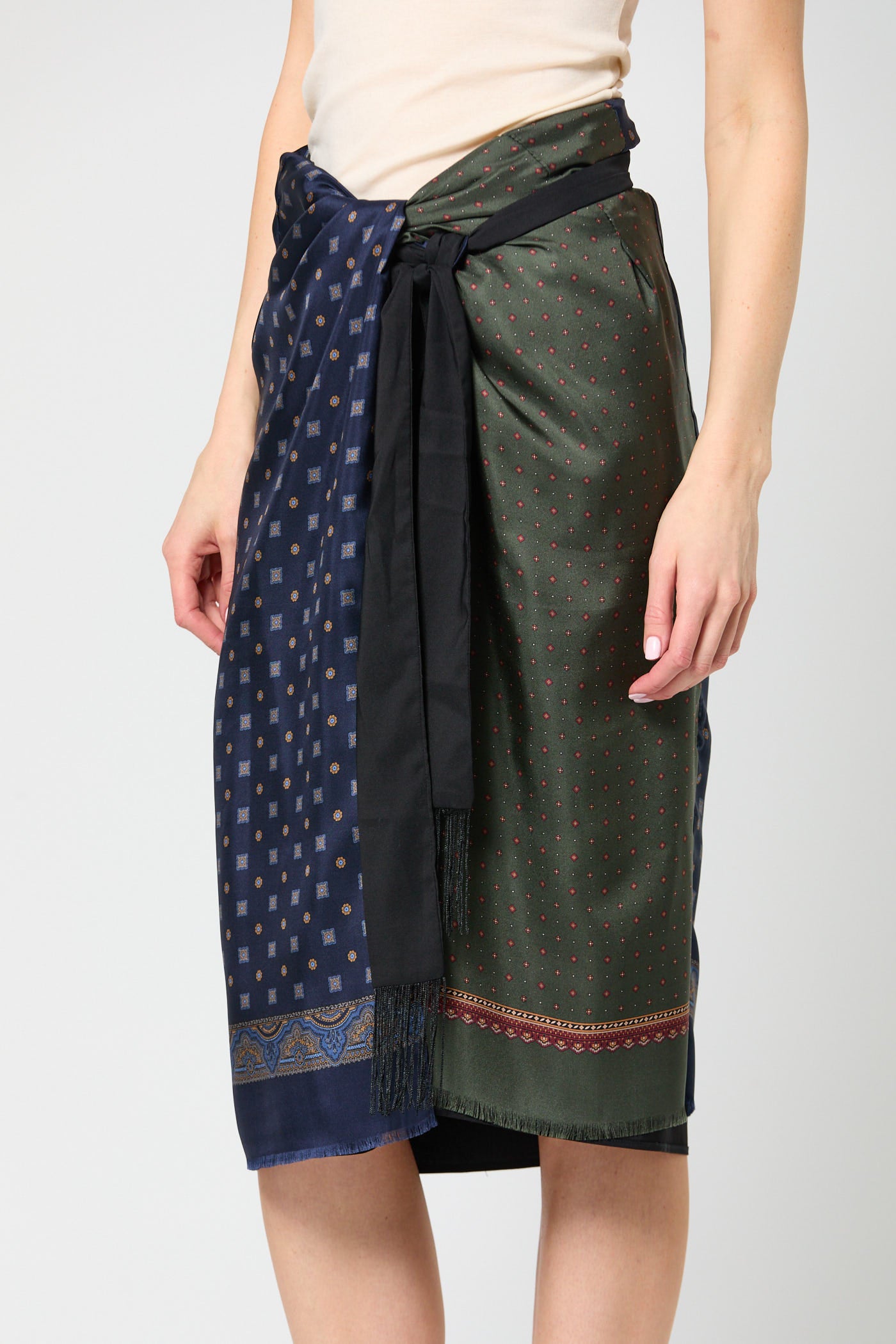 Tie Sarong Skirt with Sash
