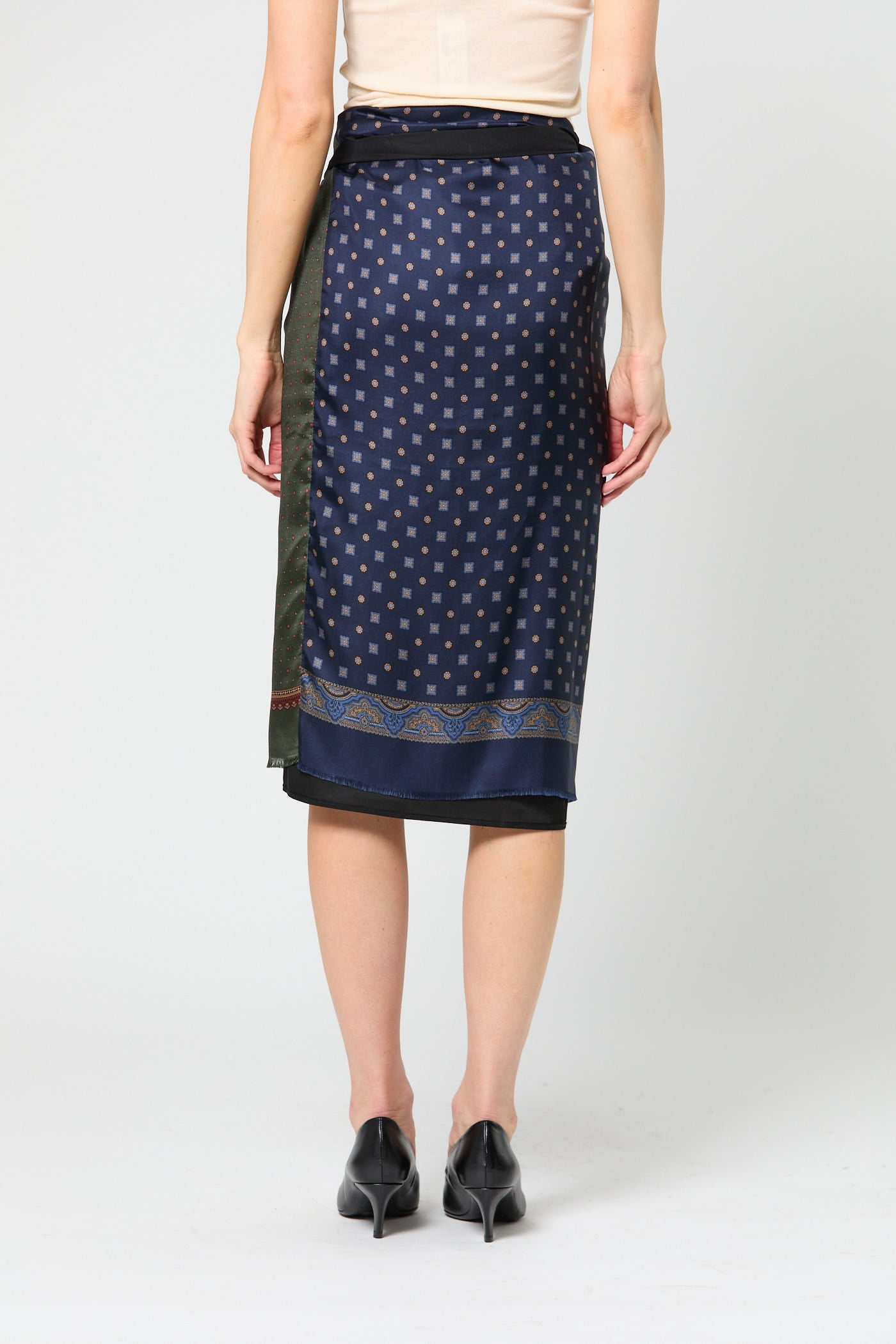 Tie Sarong Skirt with Sash