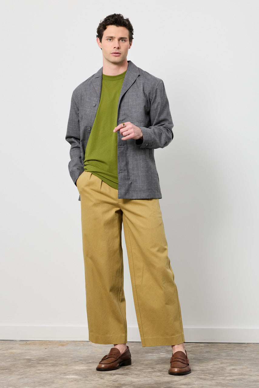 Wide Leg Snap Trousers