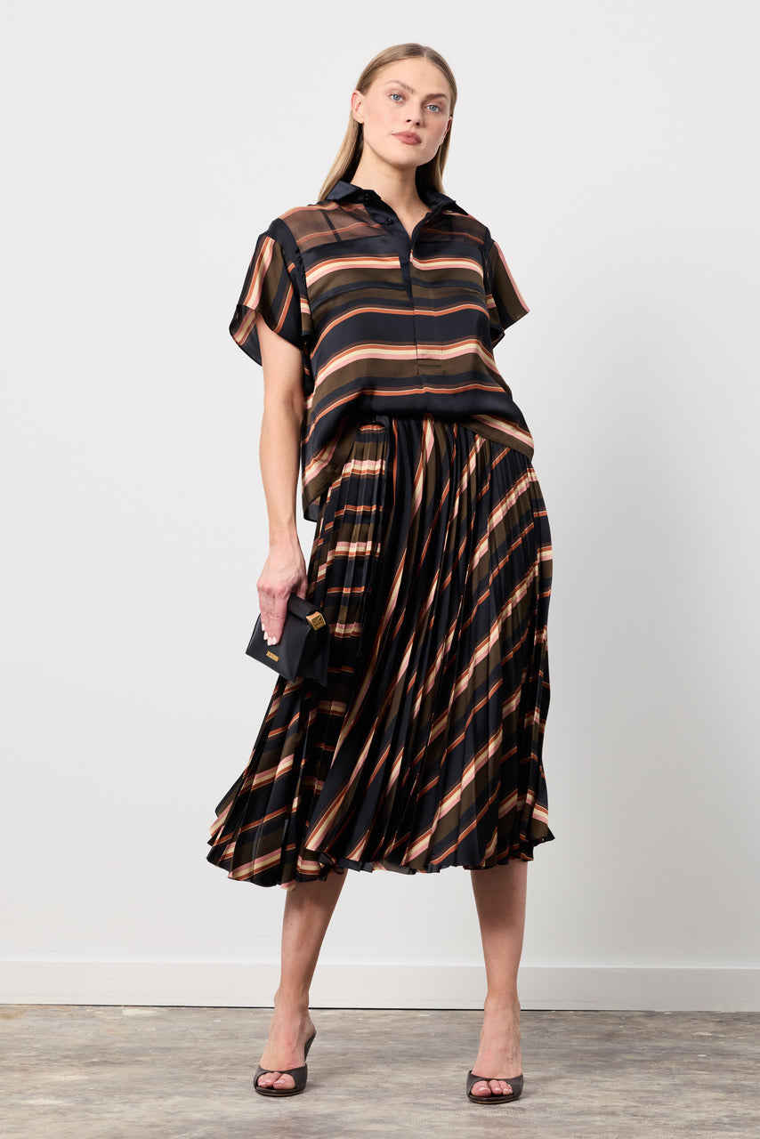 Horizontal Stripe Skirt