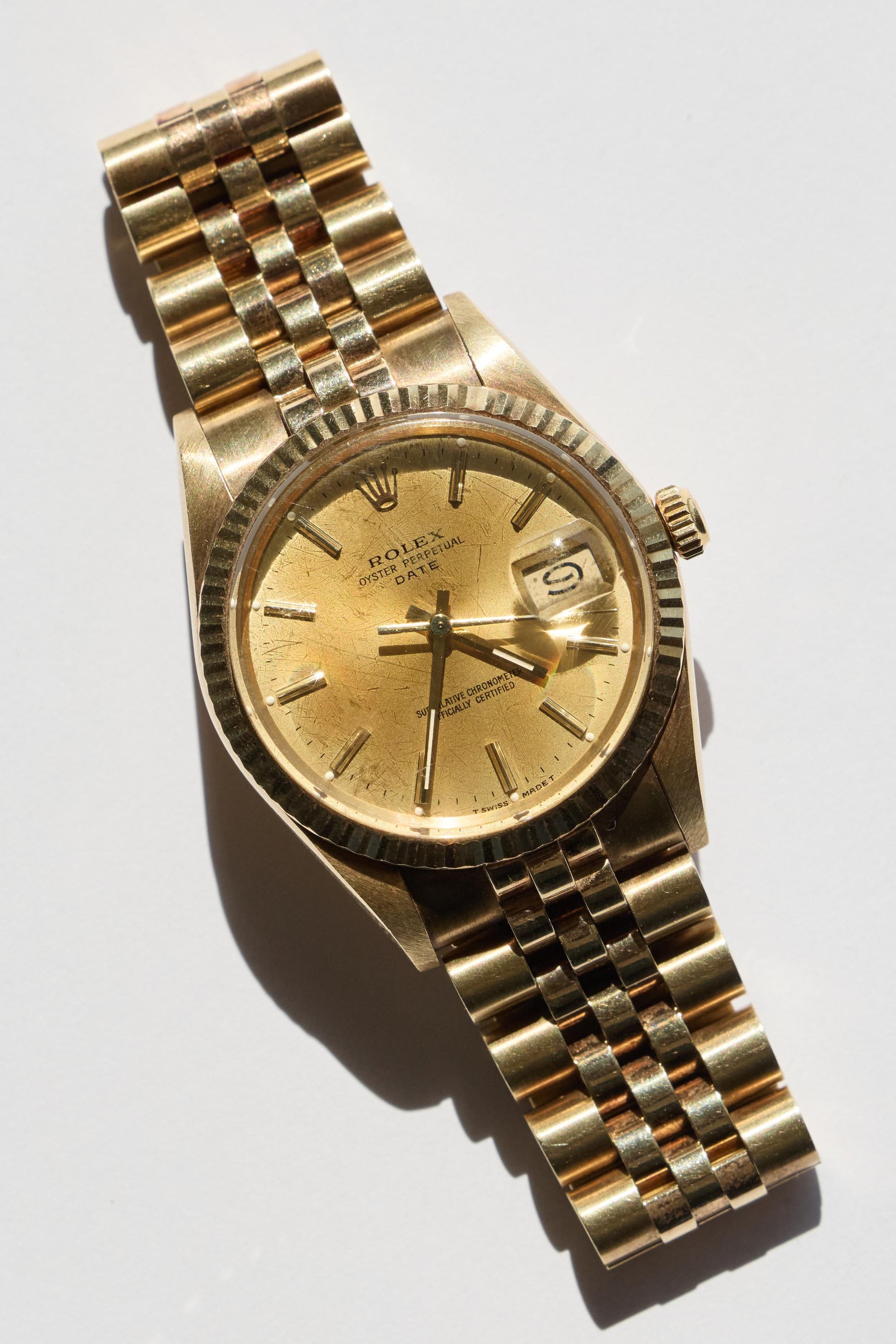 Rolex 14K Yellow Gold Oyster Perpetual Date 1987
