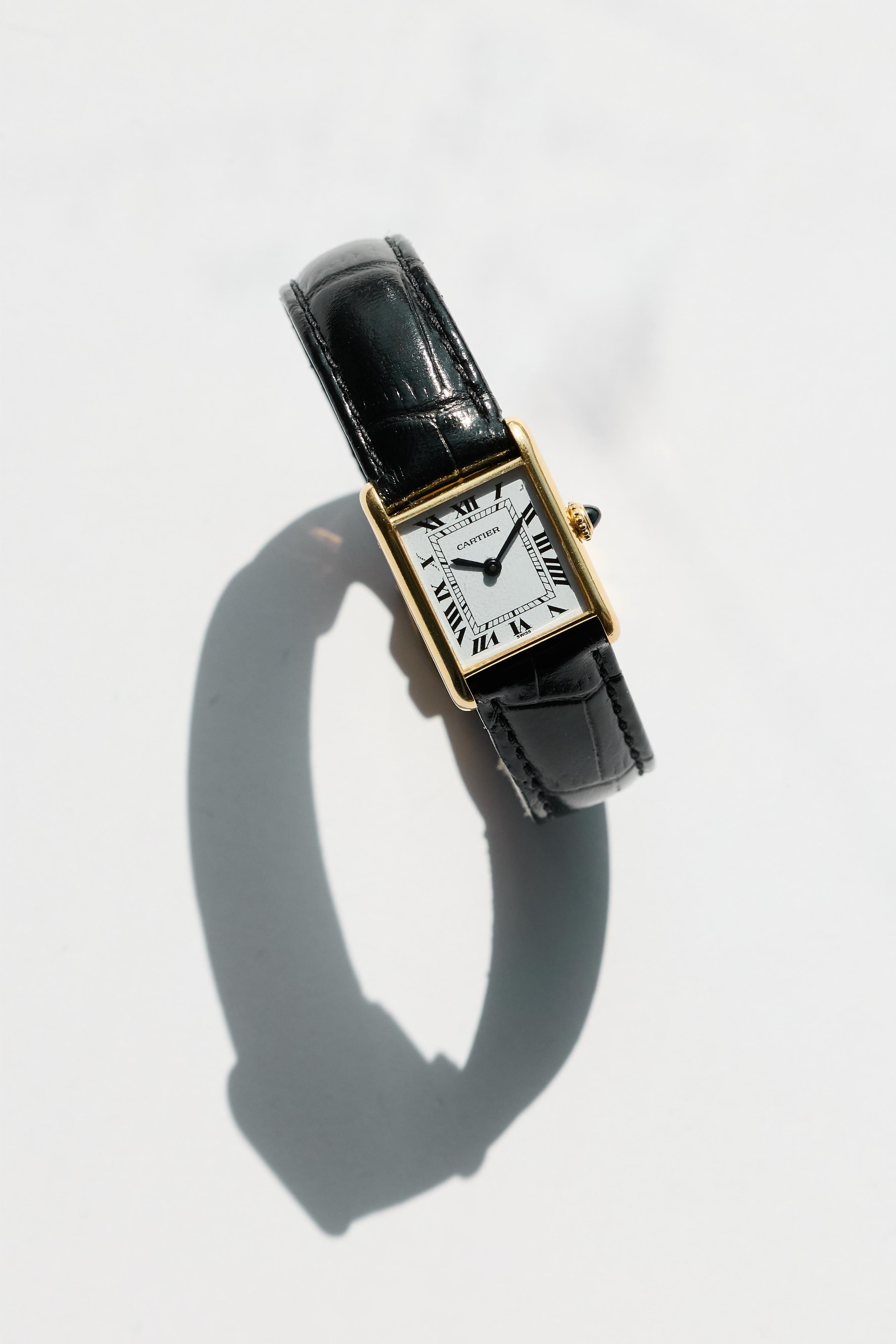 Cartier 18K Yellow Gold Tank Louis 1980s