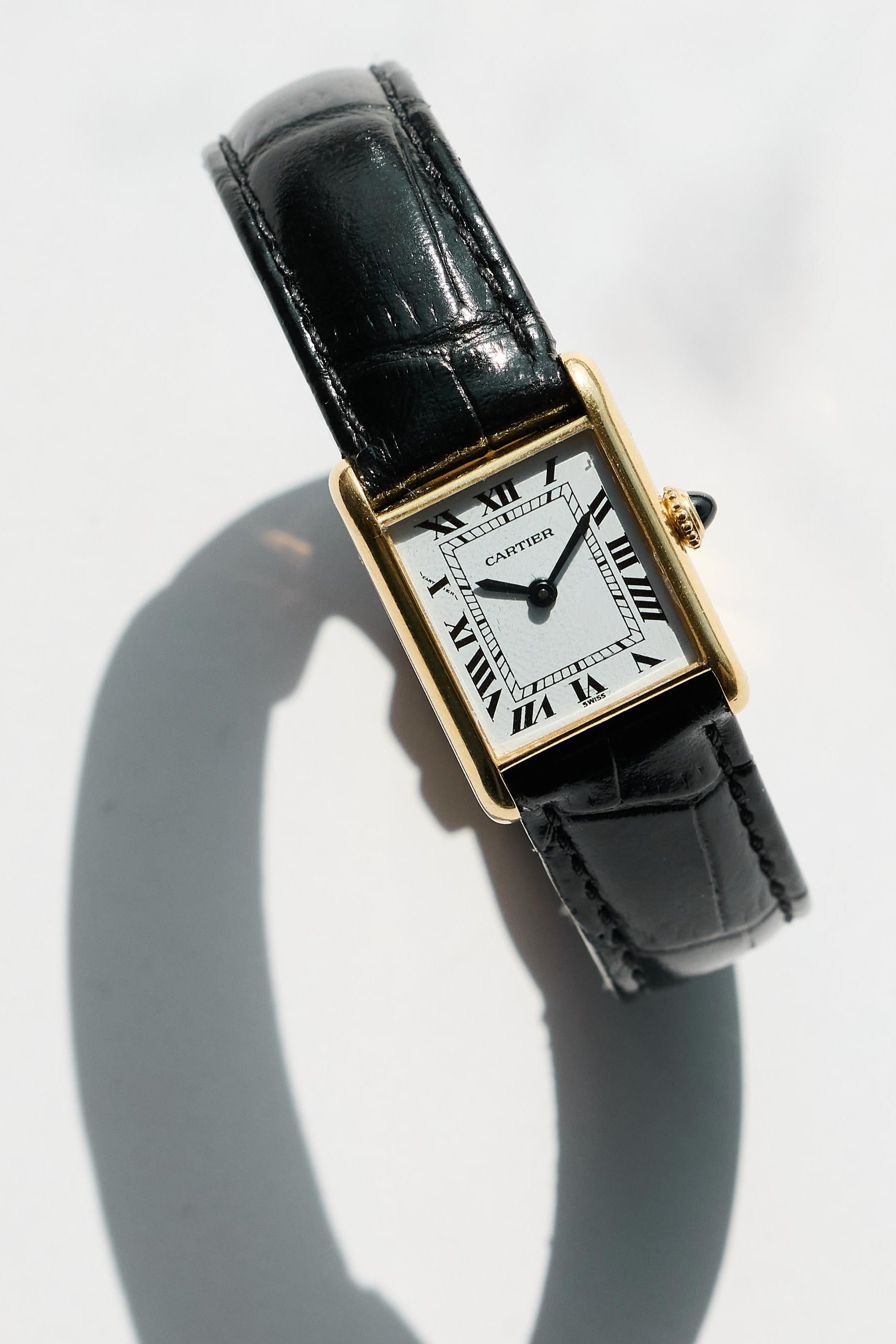 Cartier 18K Yellow Gold Tank Louis 1980s