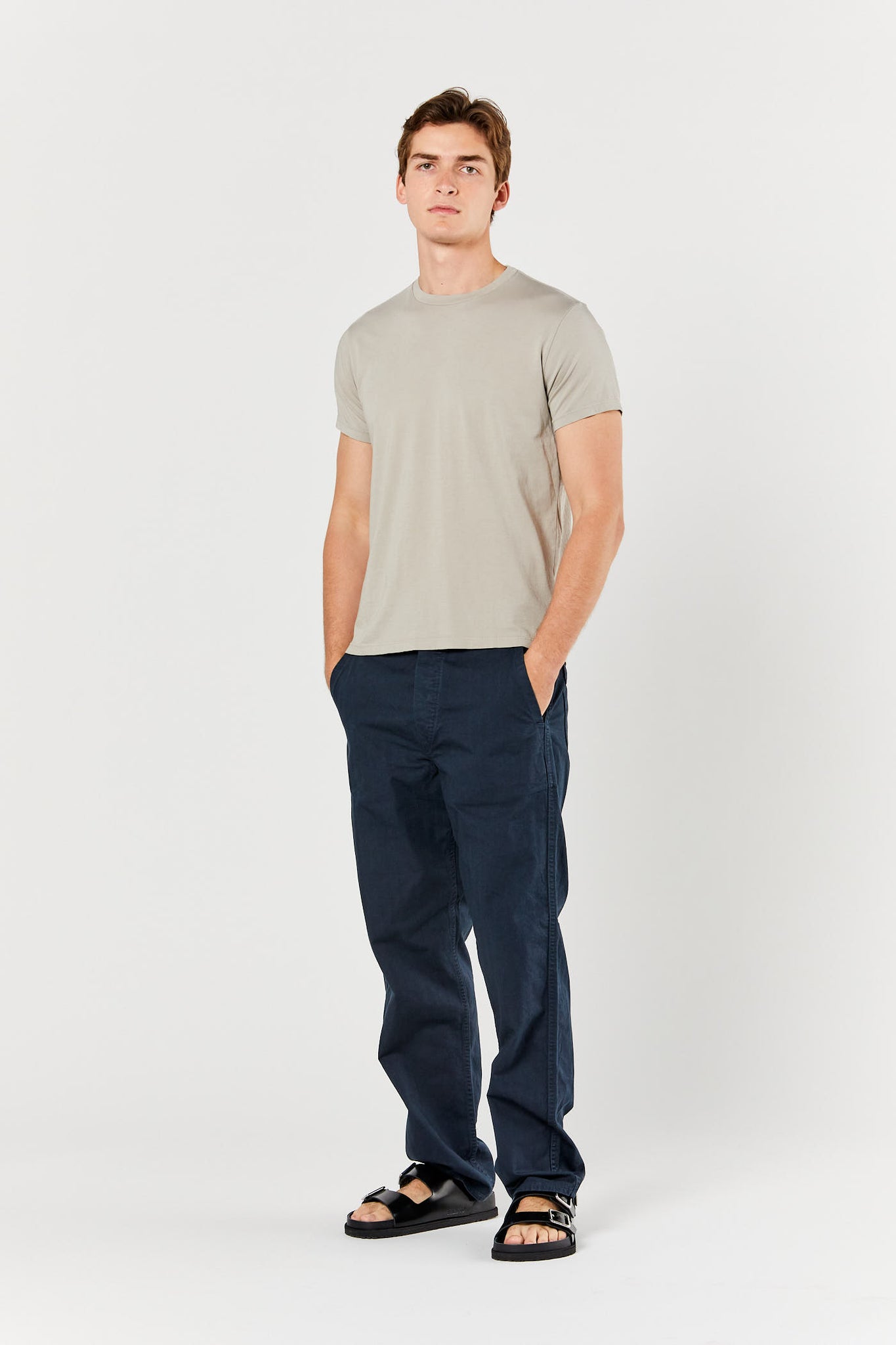 Navy French Work Pants