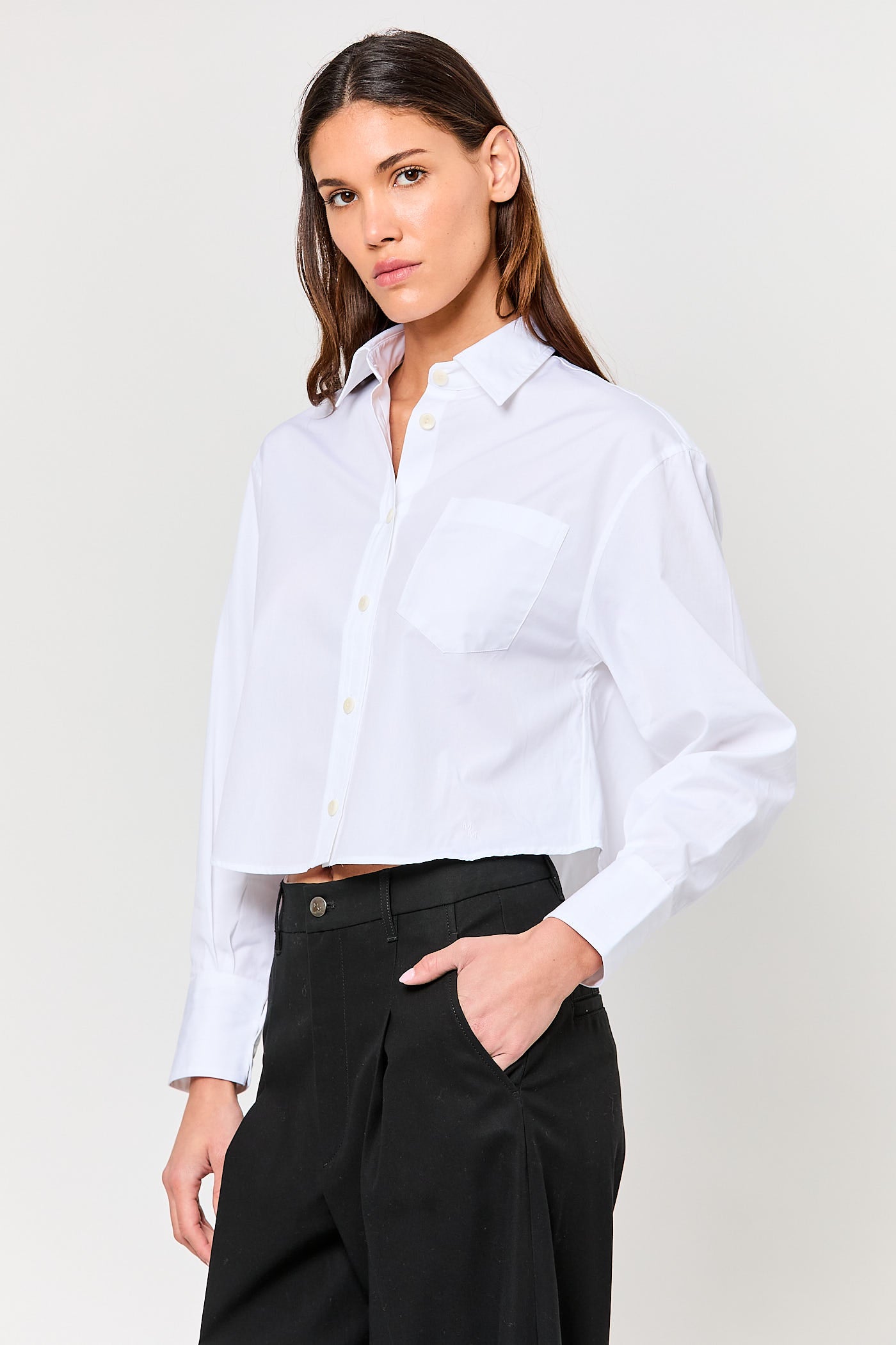 Cropped Oversized Shirt