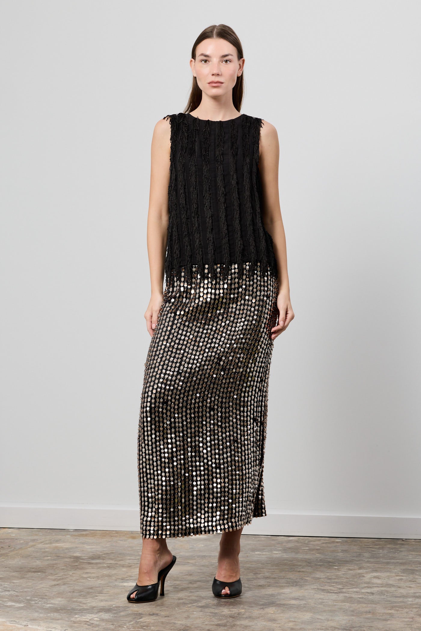 Leah Vertical Fringe Vest