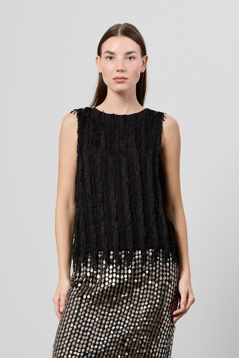 Leah Vertical Fringe Vest