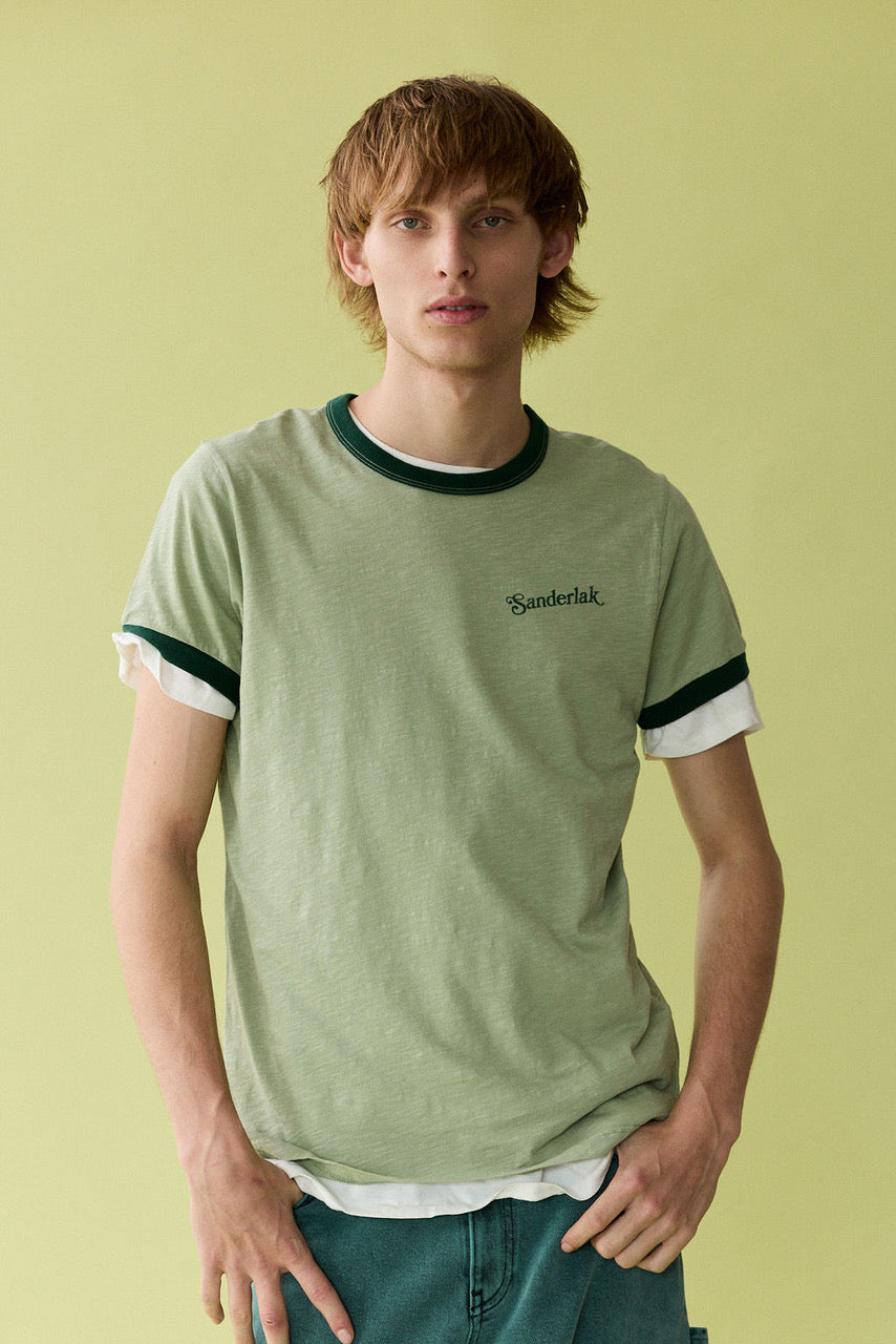 Contrast Rib Tee