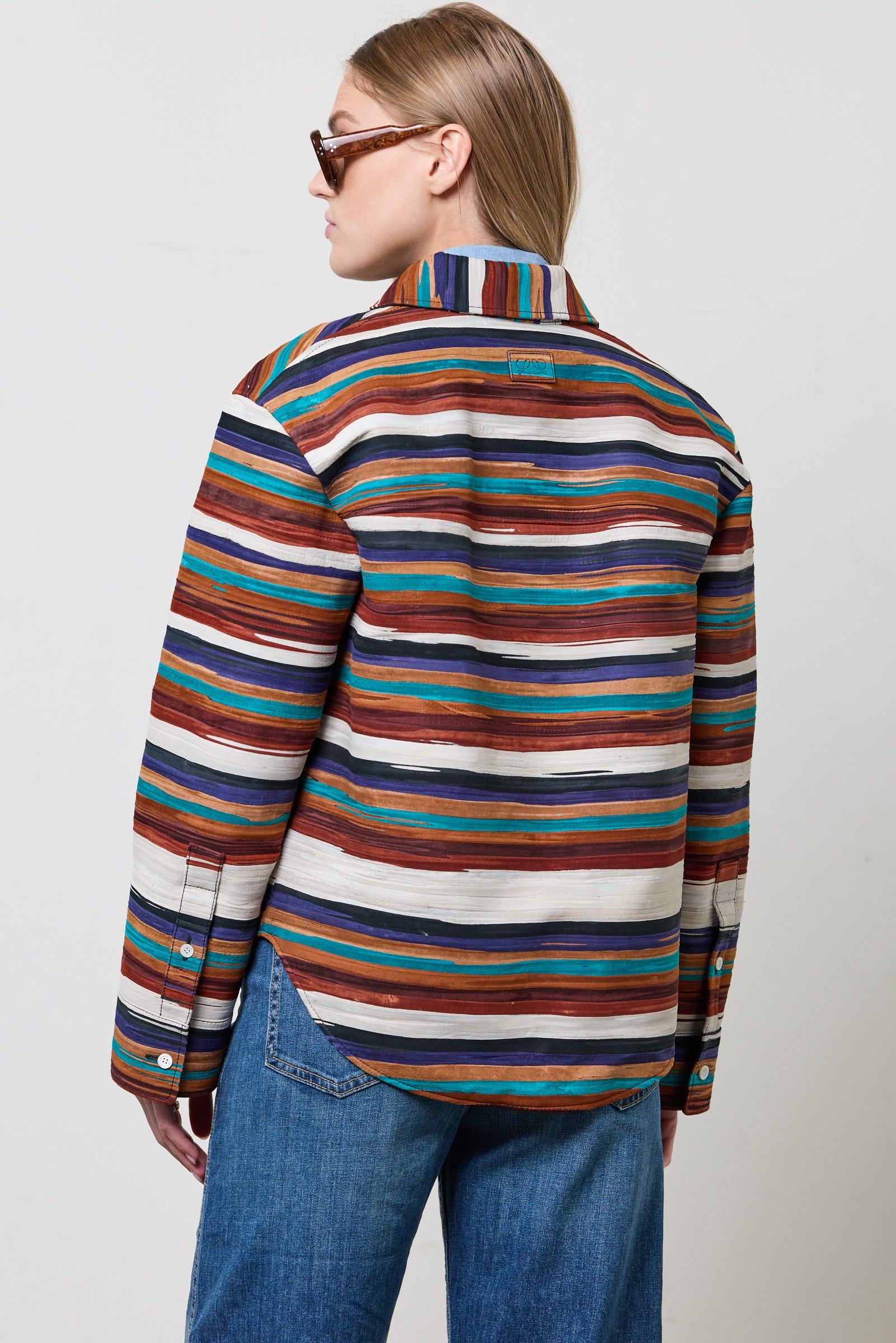 Striped Button Down Overshirt
