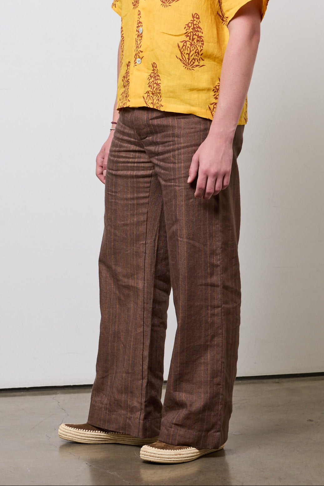 Flat Front Flare Trouser