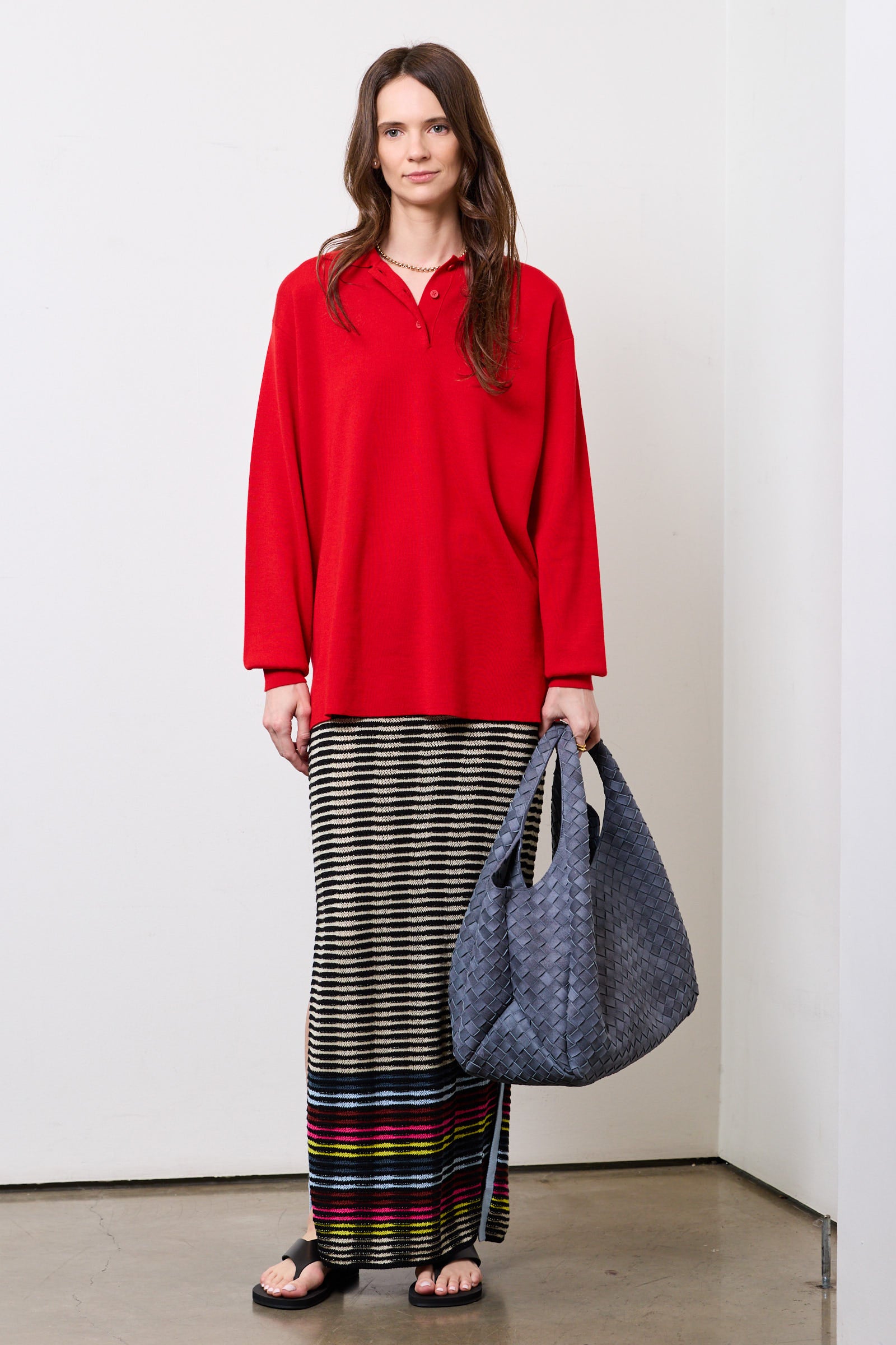 Wave Knit Pencil Skirt