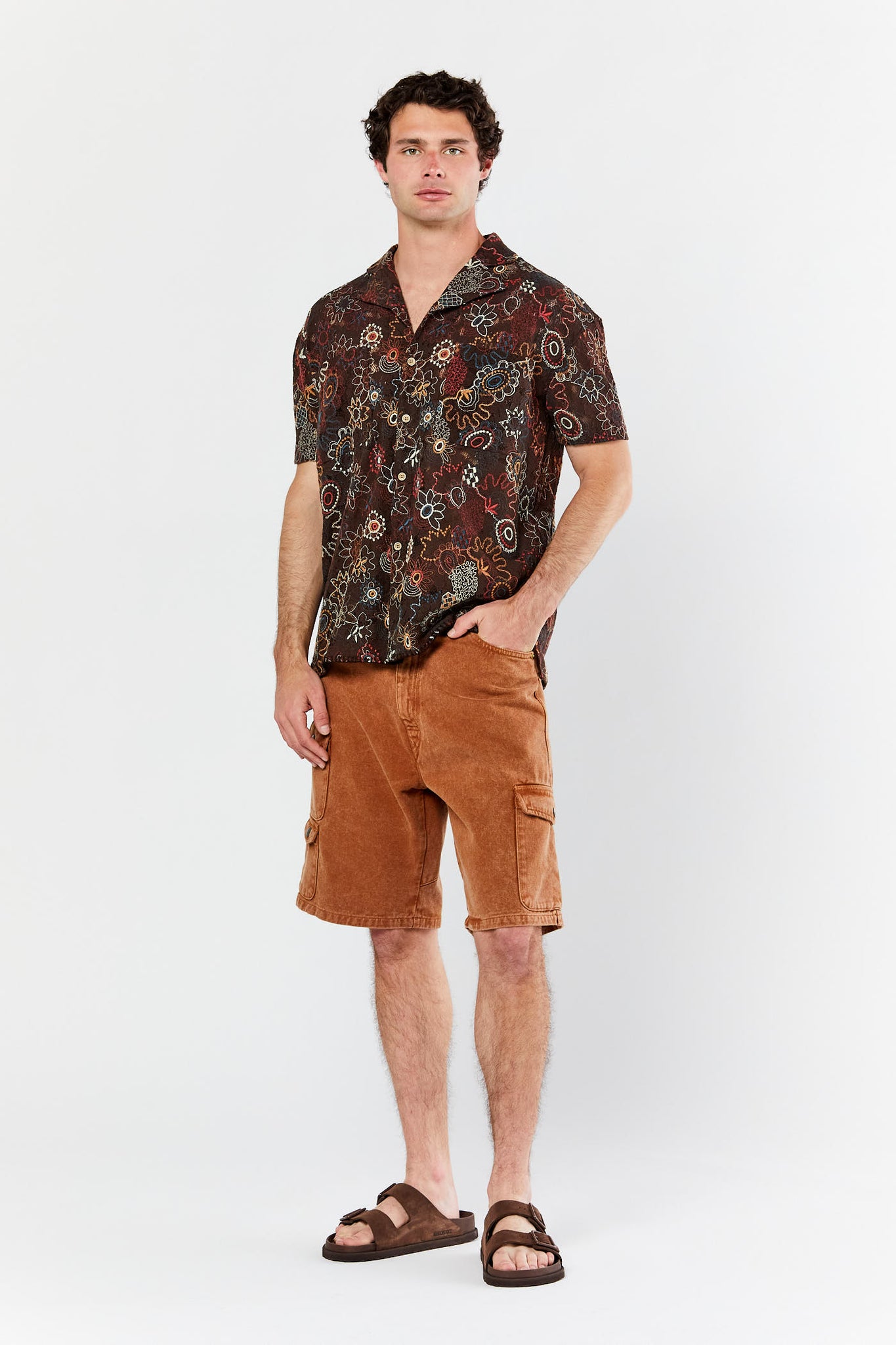Brown Linus Jacquard Shirt