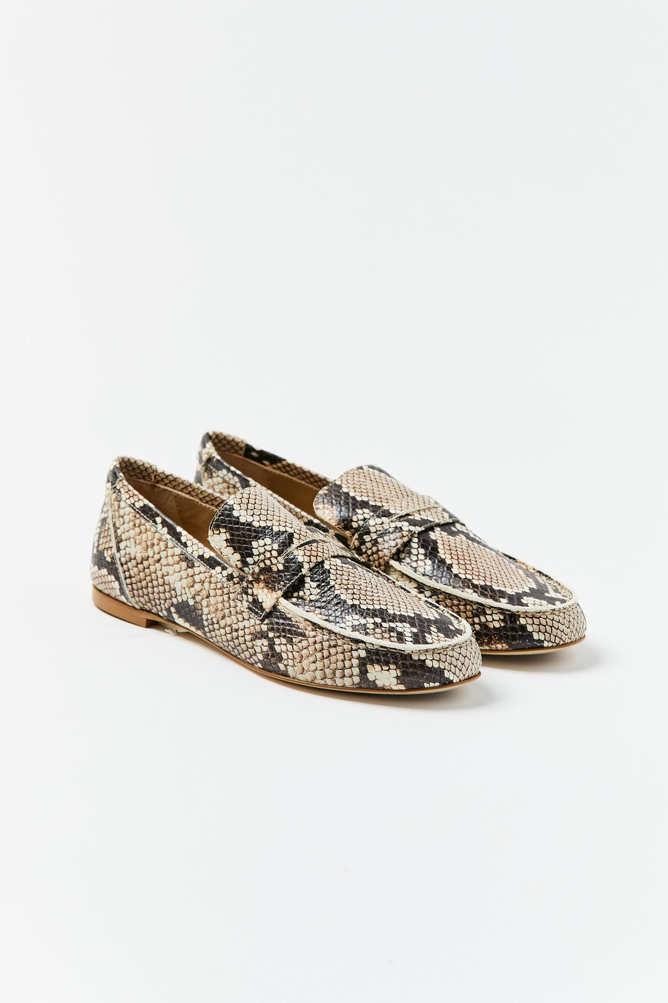Python Embossed Penny Loafer