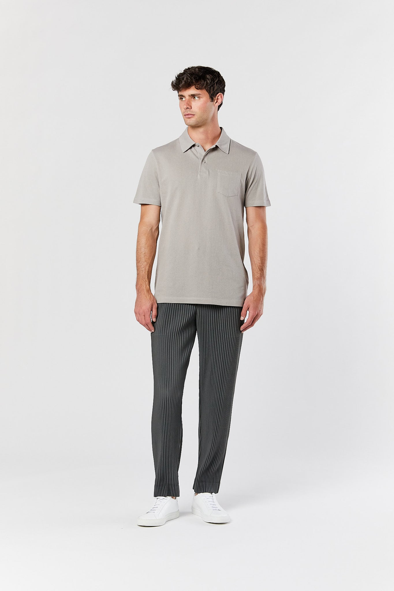 Grey Riviera Polo Shirt