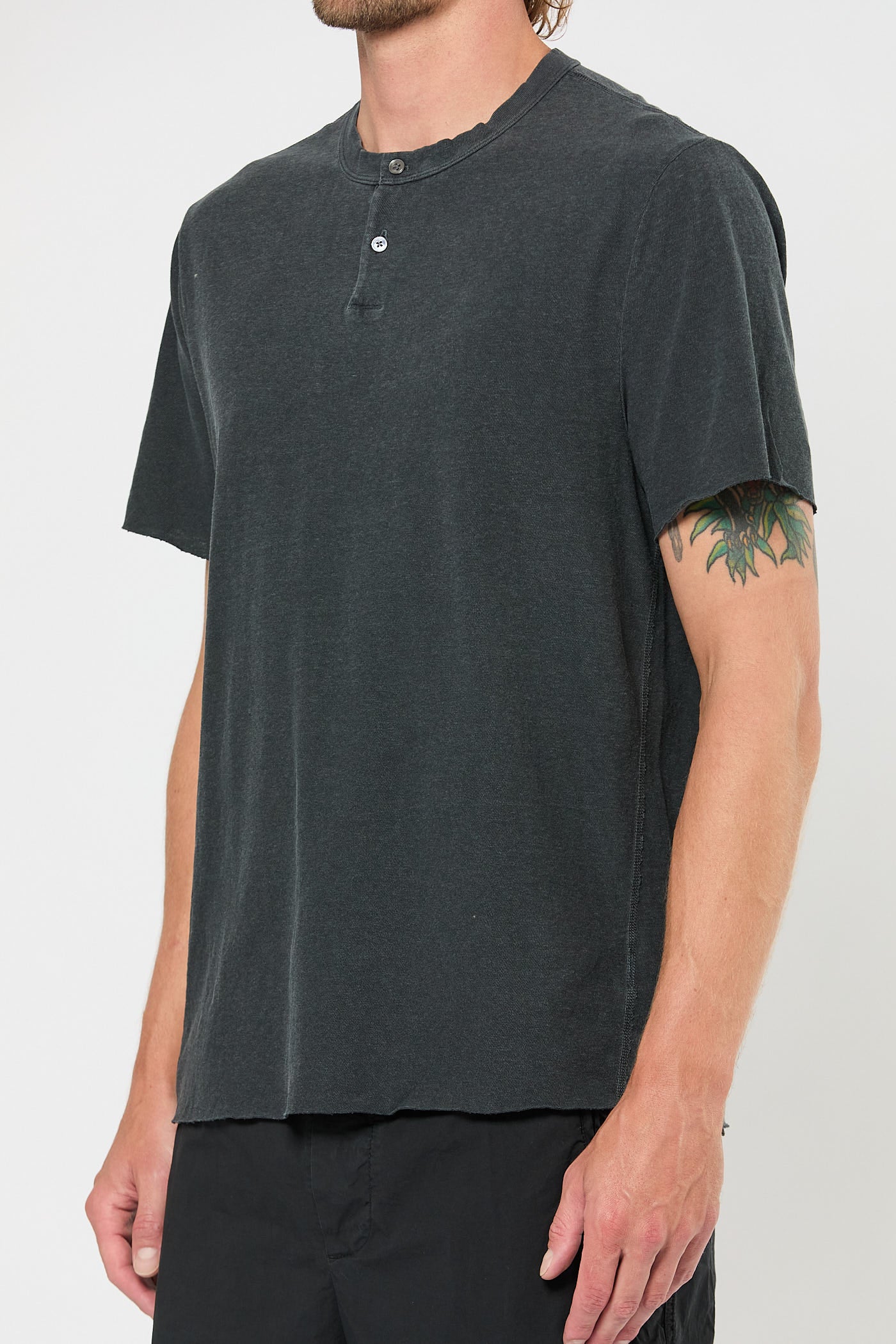 Short Sleeve Henley
