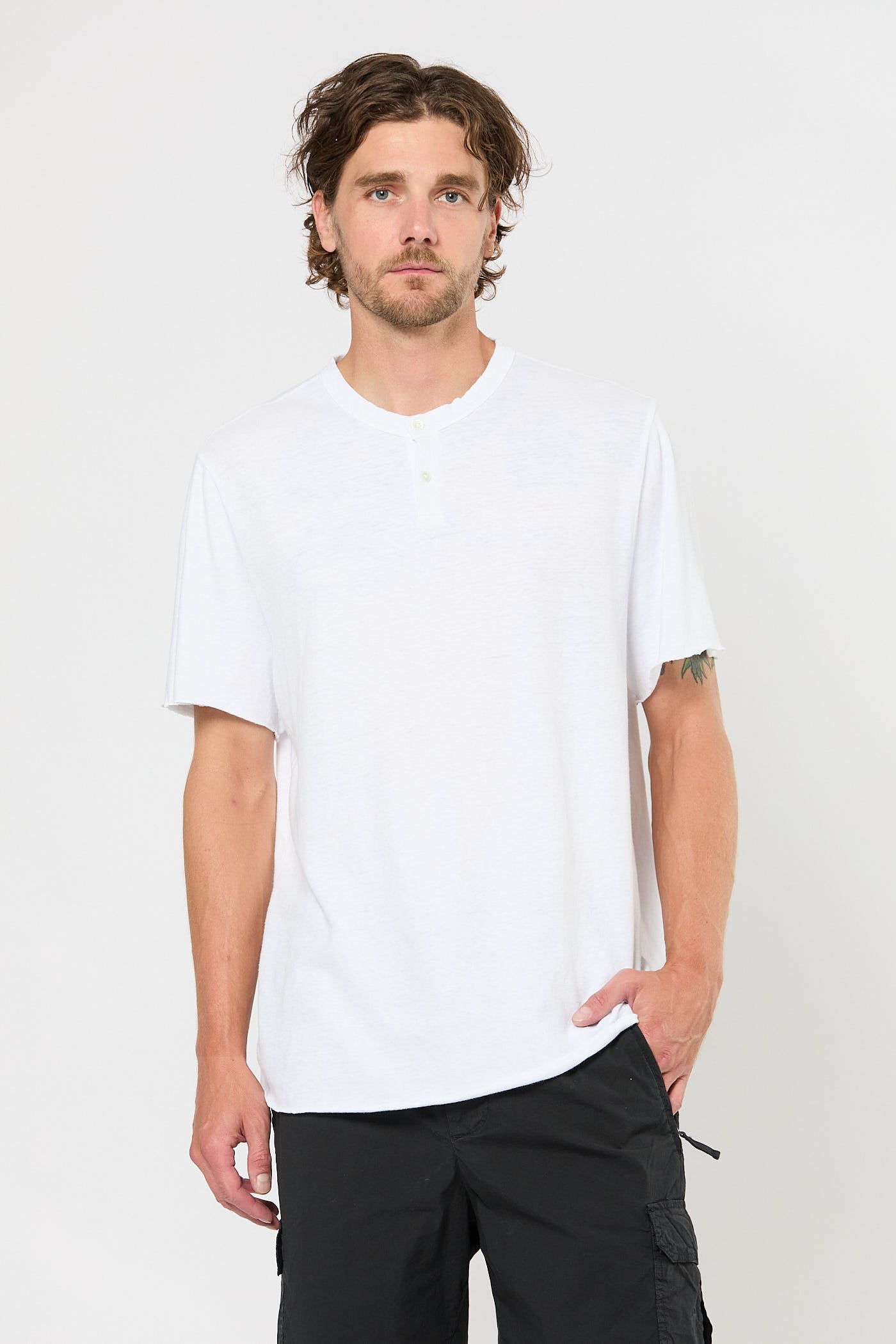 Short Sleeve Henley