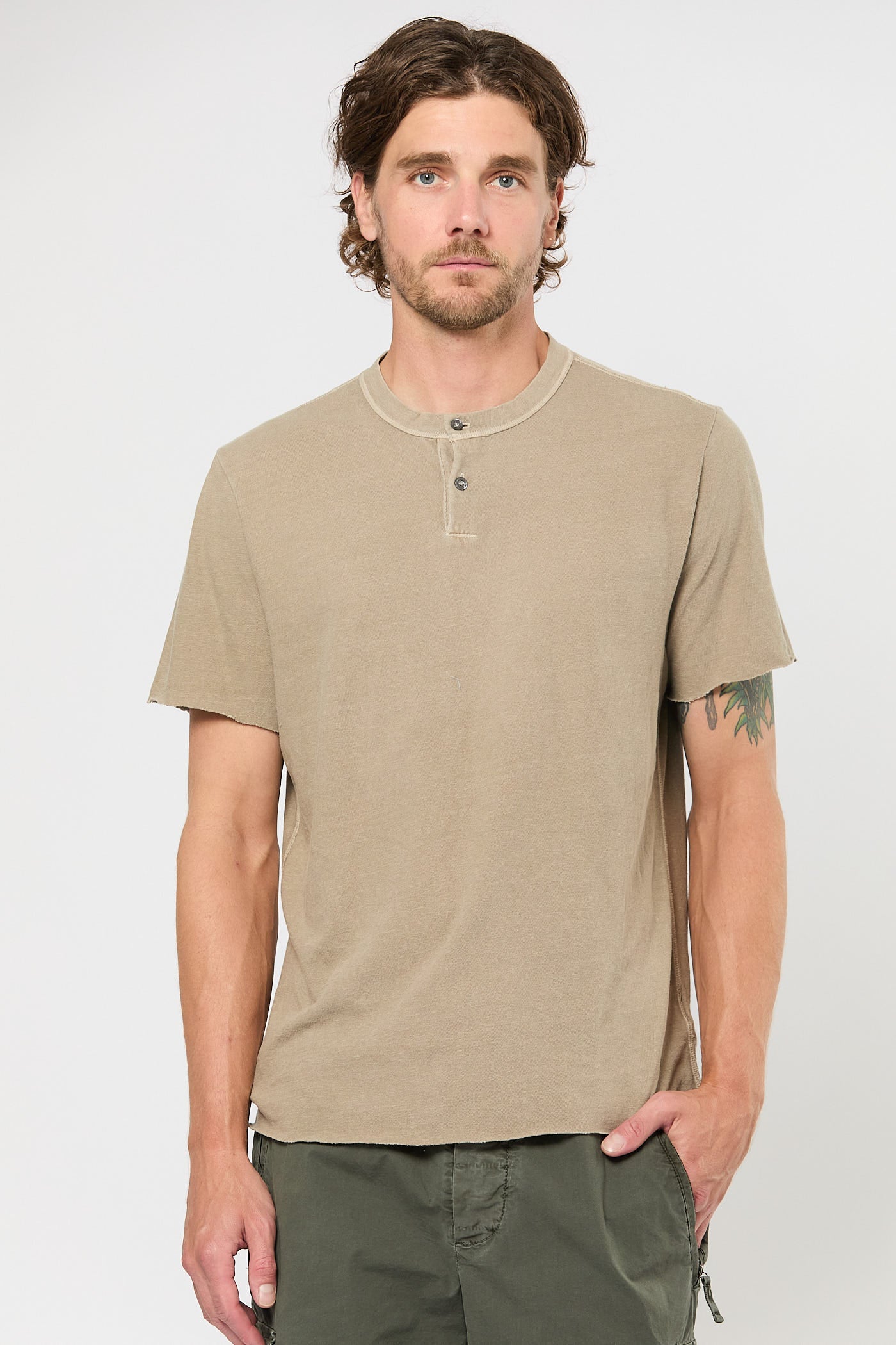 Short Sleeve Henley