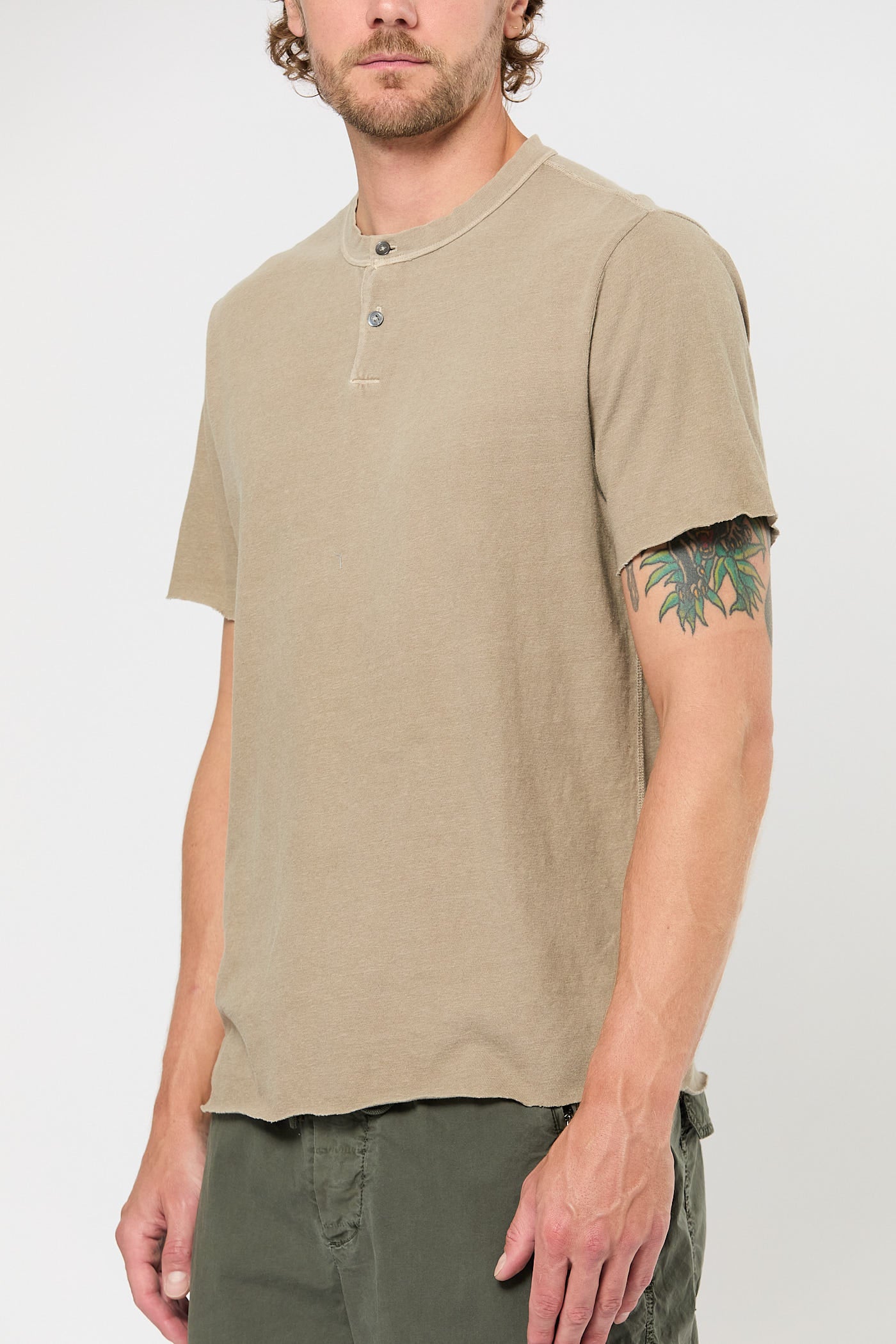 Short Sleeve Henley