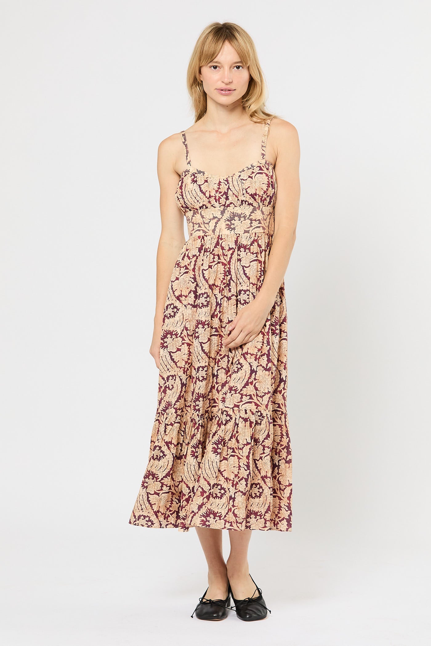 ULLA JOHNSON Nadine Cami Midi Dress | ByGeorge Austin