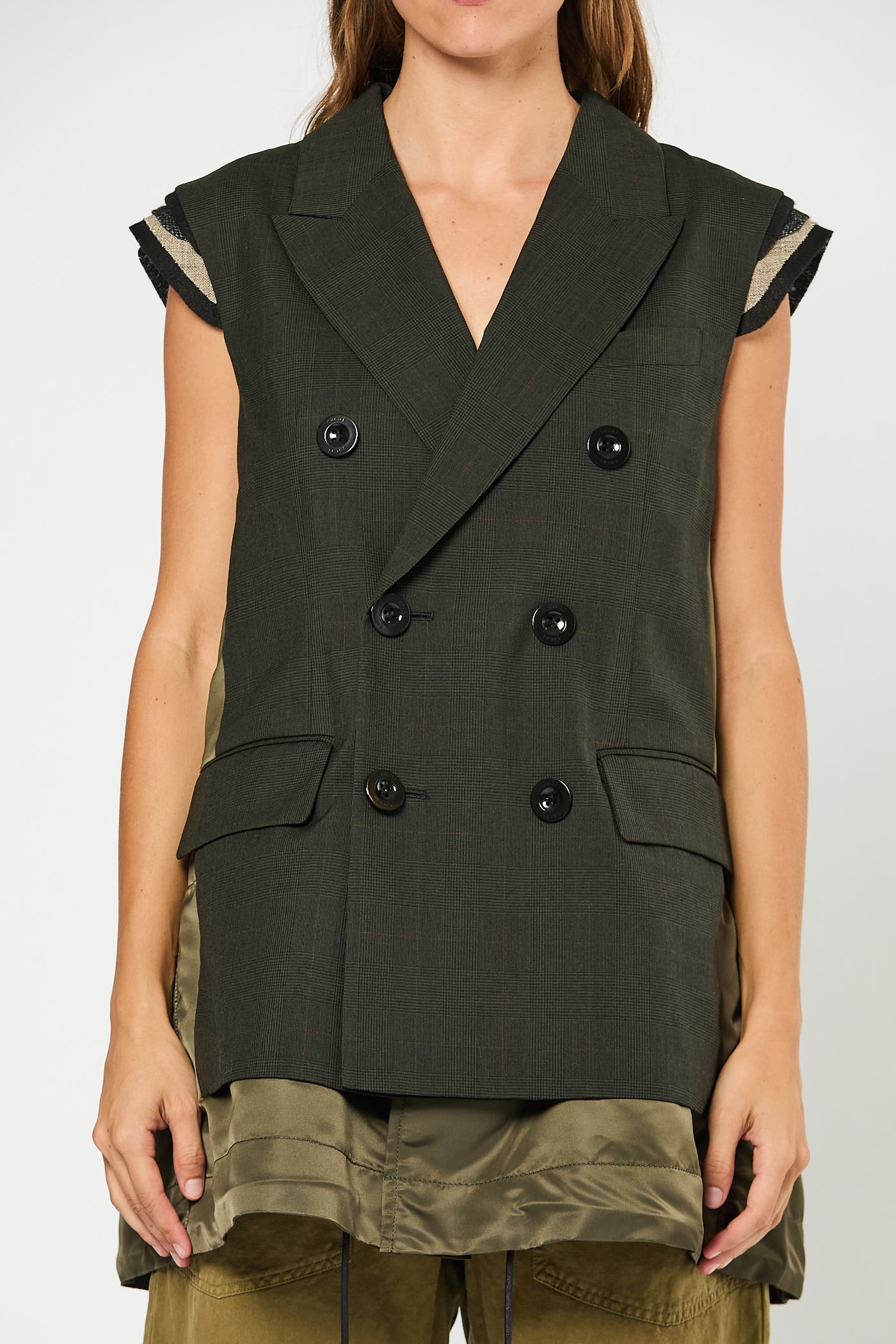 Glen Check Vest