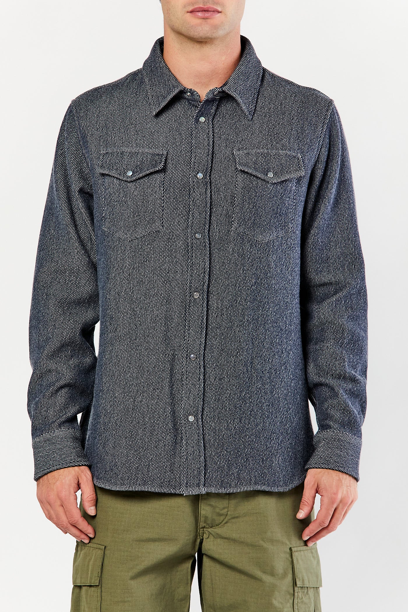 Denim Cashmere Shirt
